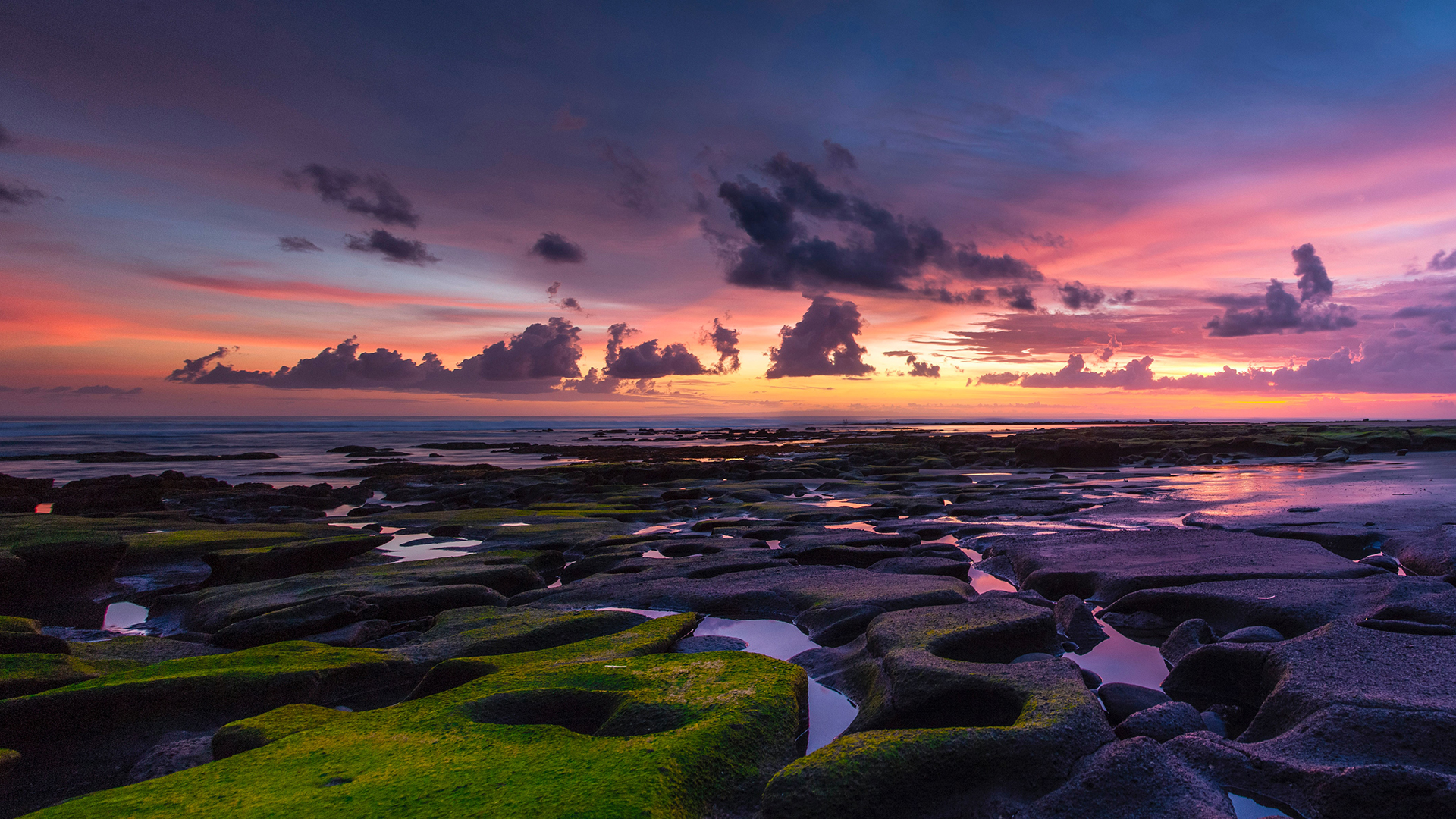 Photography Clouds Sunset Bali Indonesia Water 1920x1080