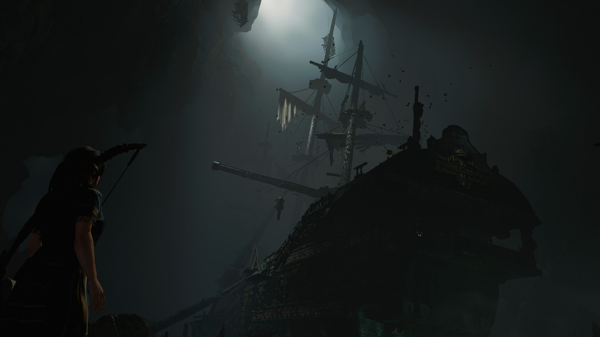 Shadow Of The Tomb Raider Ruins Galleon Lara Croft Cave 1920x1080