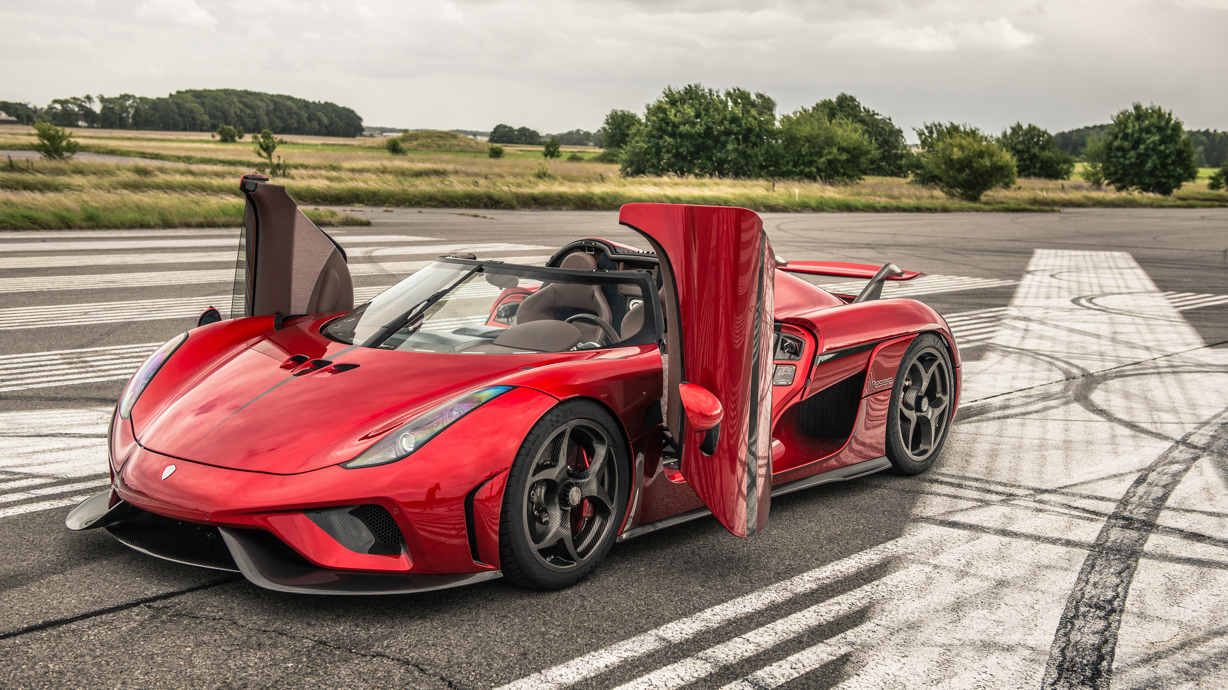 Koenigsegg Regera Koenigsegg Red Car Car Vehicle Supercar Sport Car 4096x2304