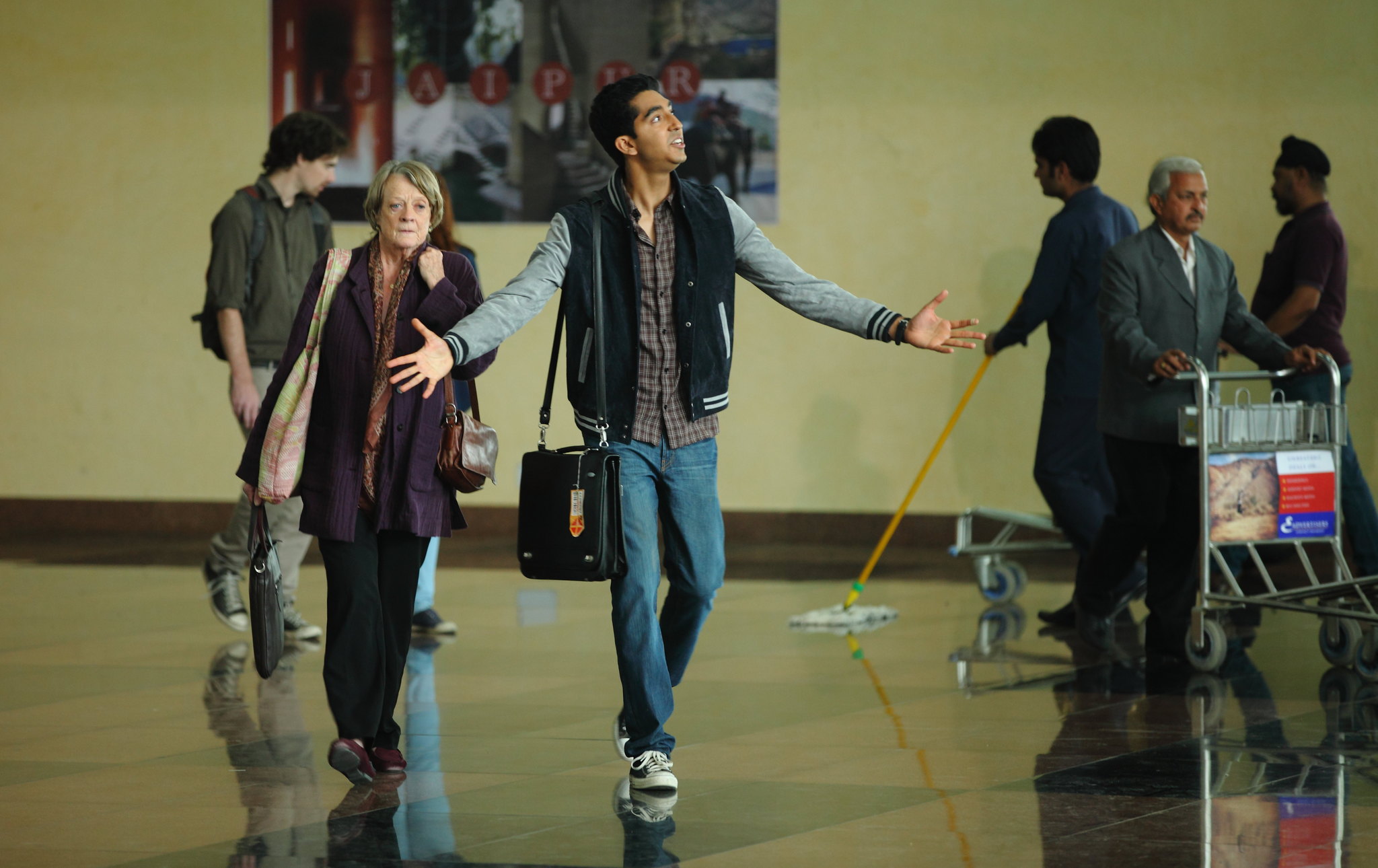 Dev Patel Maggie Smith 2048x1290