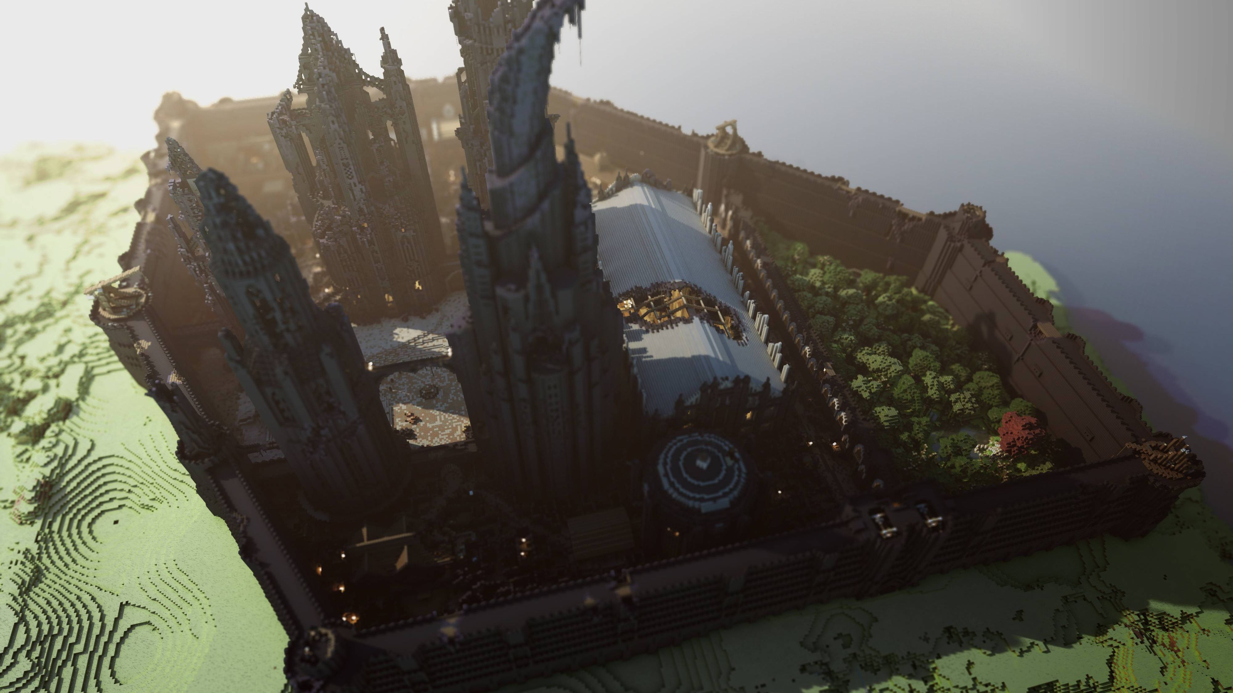 Minecraft Mojang Video Game Castle Building Skyscraper 4000x2250