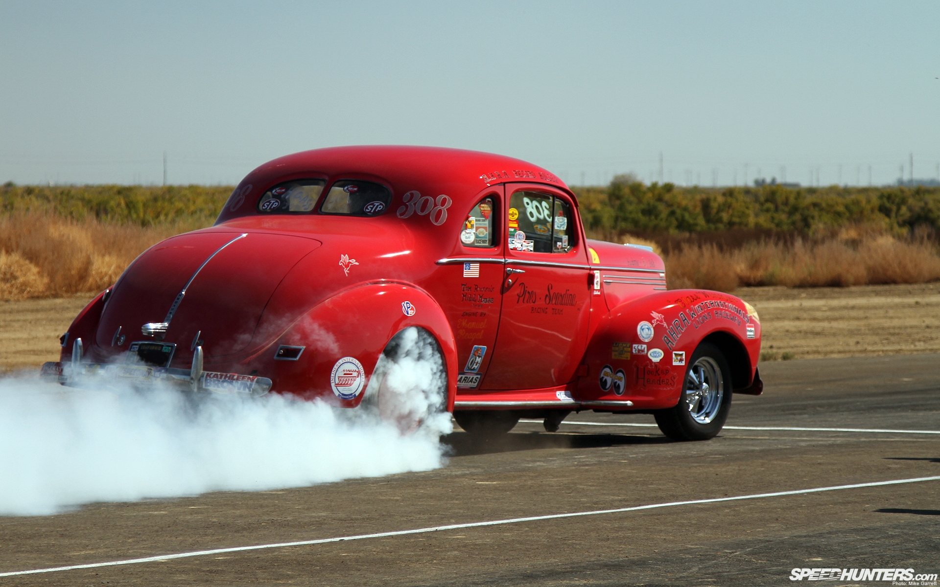 Burnout Classic Car Hot Rod Smoke 1920x1200