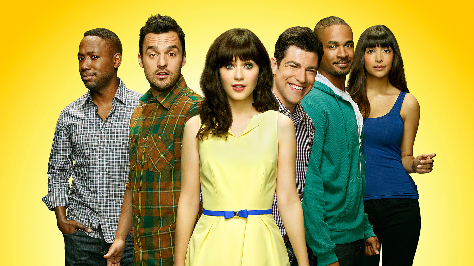 Zooey Deschanel Jessica Day Jake Johnson Nick Miller Max Greenfield Schmidt New Girl Hannah Simone C 1920x1080