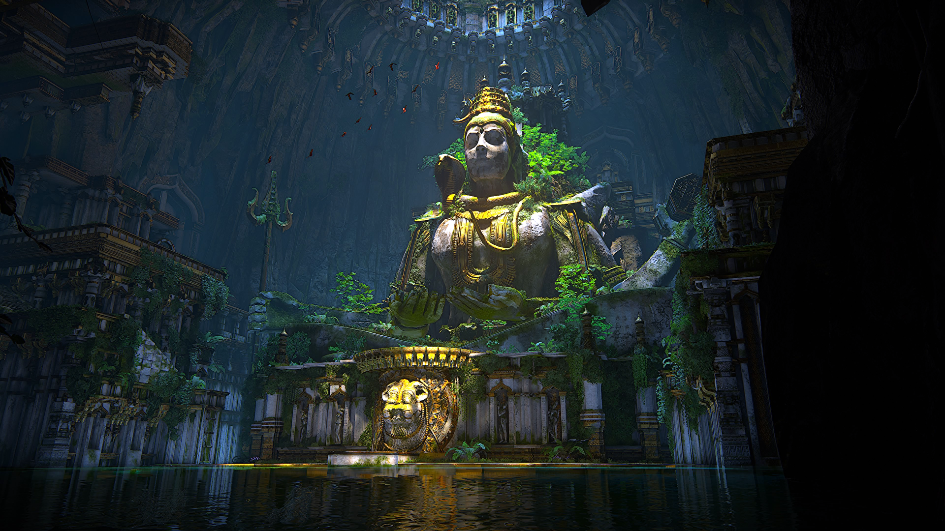 Video Games Video Game Art Shiva Trishul Shivas Trident Water Set Uncharted The Lost Legacy 1920x1080