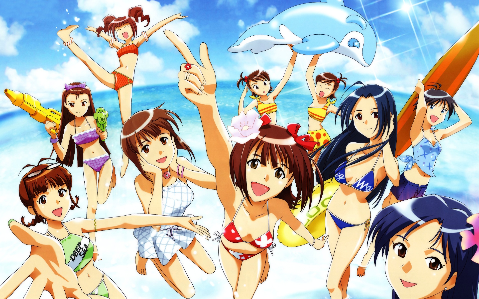 Ami Futami Azusa Miura Chihaya Kisaragi Haruka Amami Iori Minase Makoto Kikuchi Mami Futami Ritsuko  1920x1200