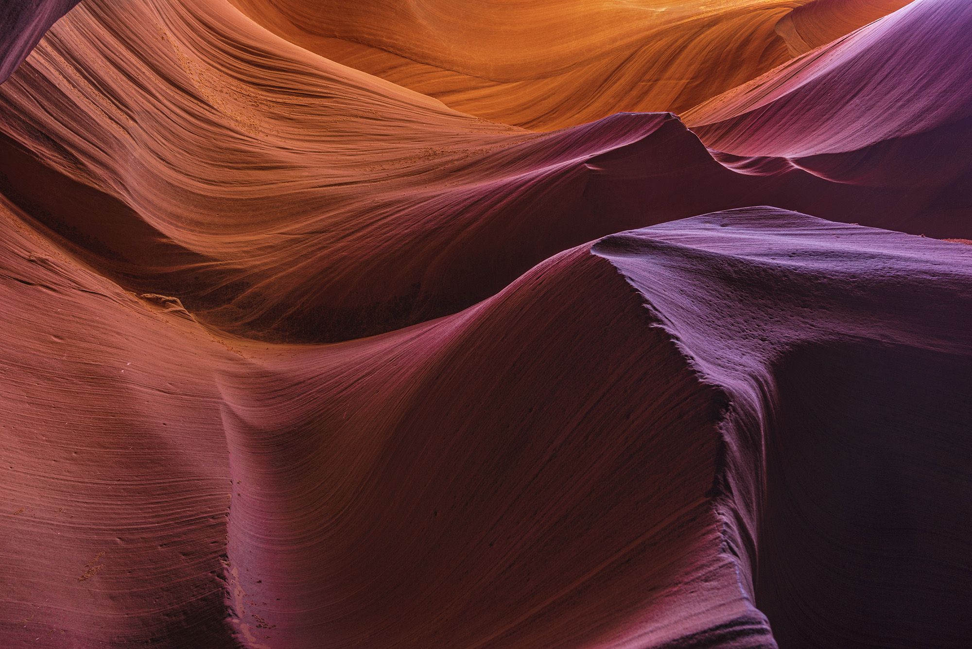 Rock Texture Landscape Arizona Antelope Canyon Canyon 2000x1335