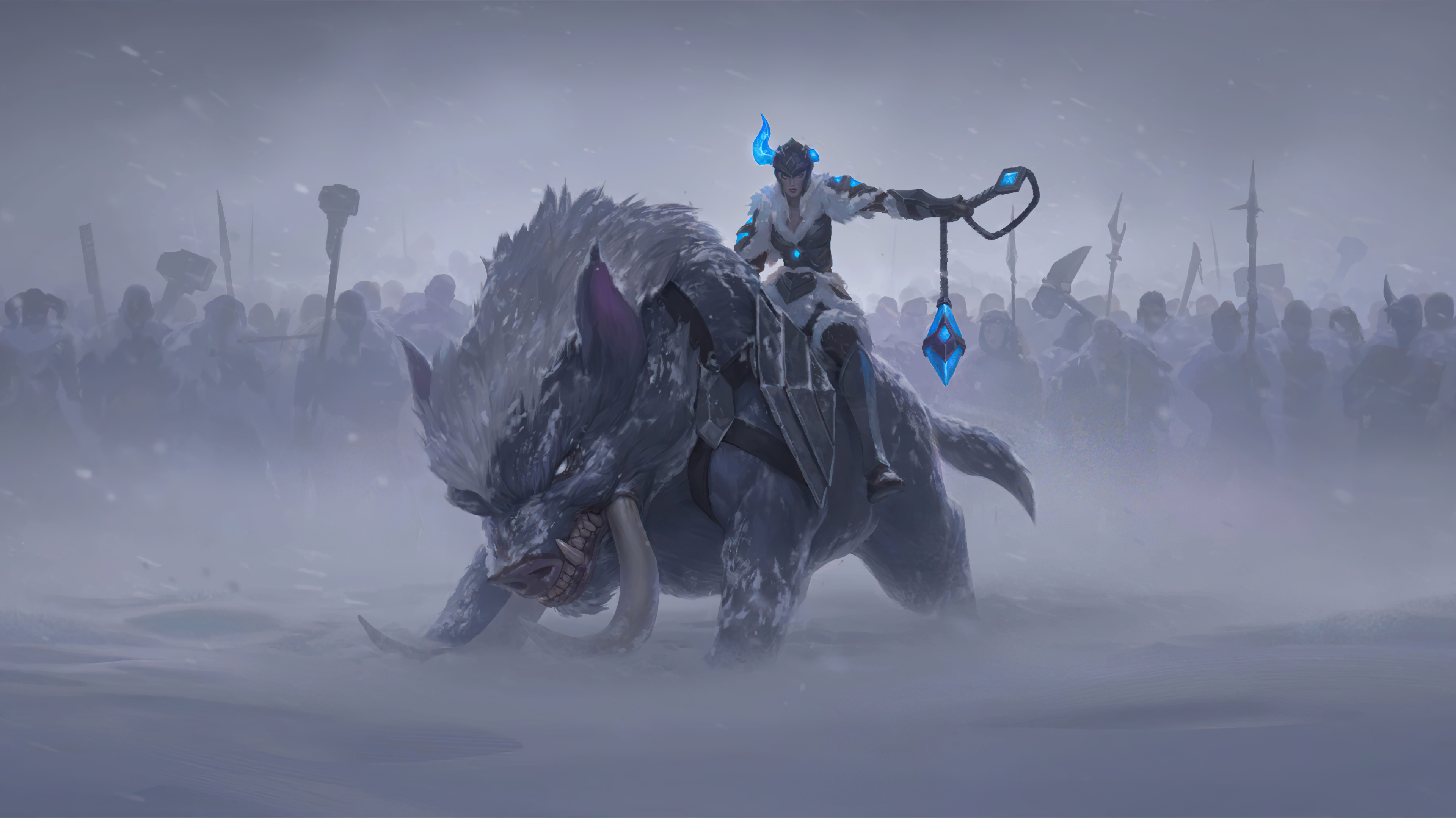 Sejuani Legends Of Runeterra Video Games Creature Fantasy Art 3840x2160