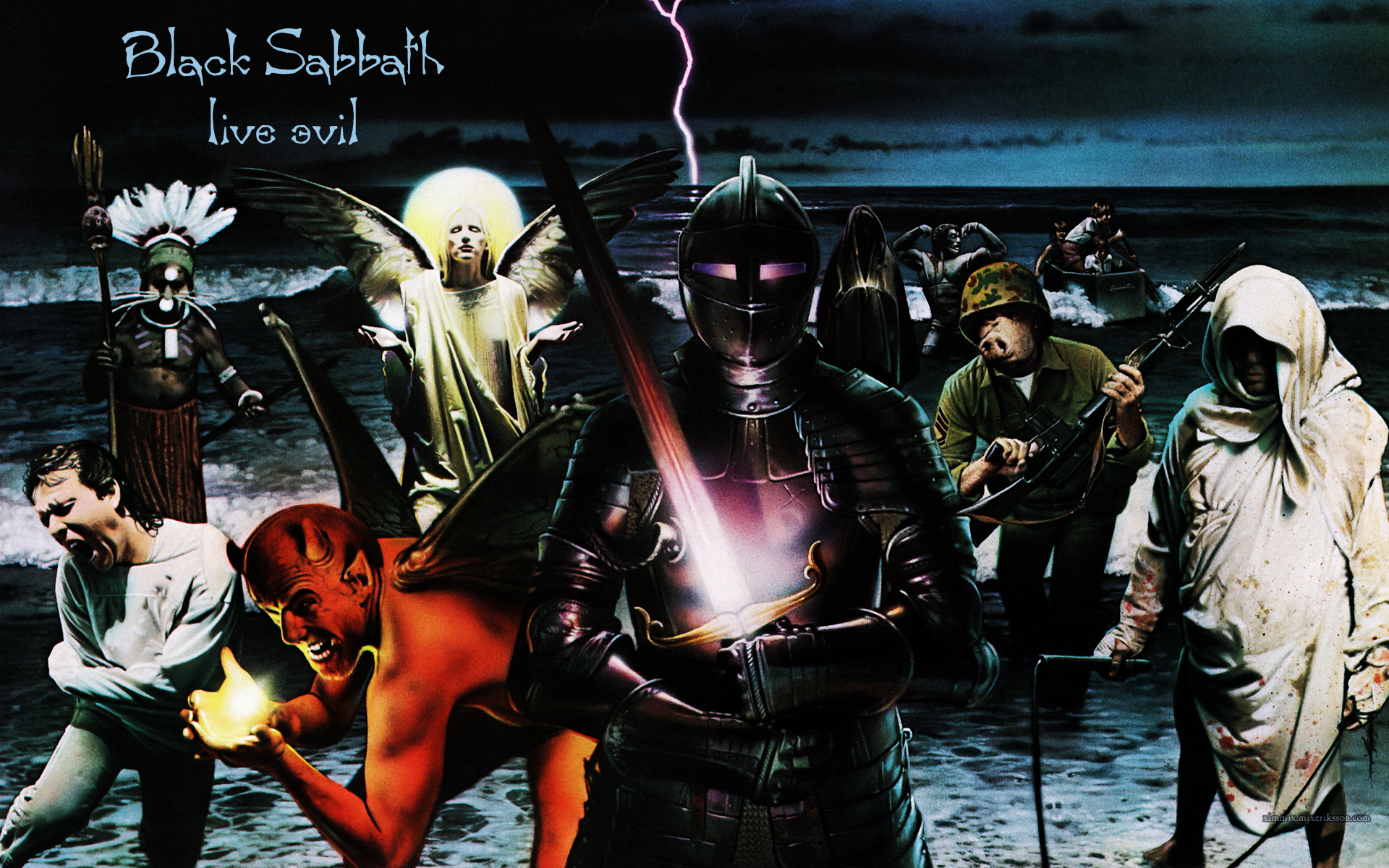Heavy Metal Hard Rock Album Cover Black Sabbath 1920x1200