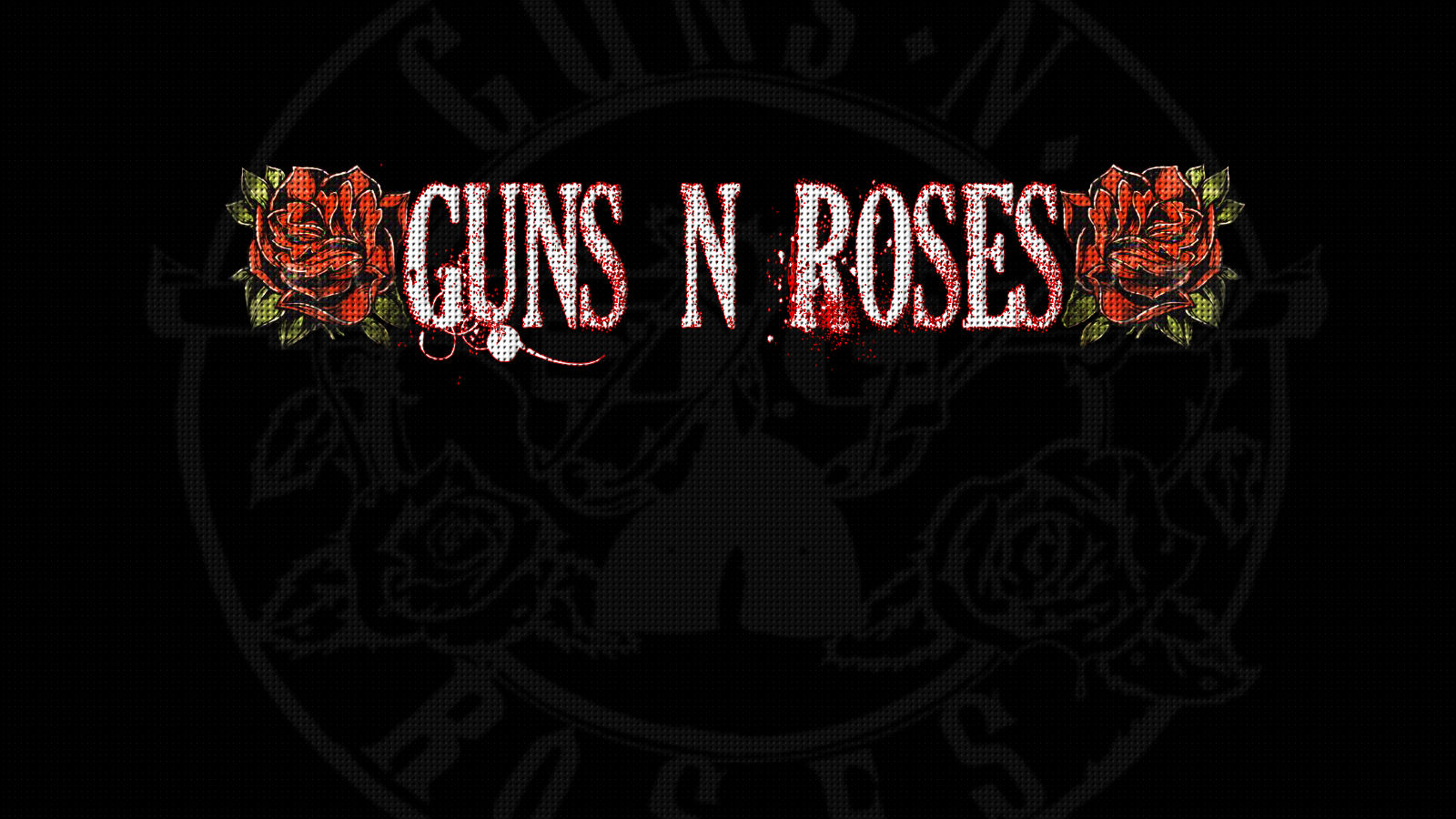 Black Dark Guns N 039 Roses Rose 1600x900