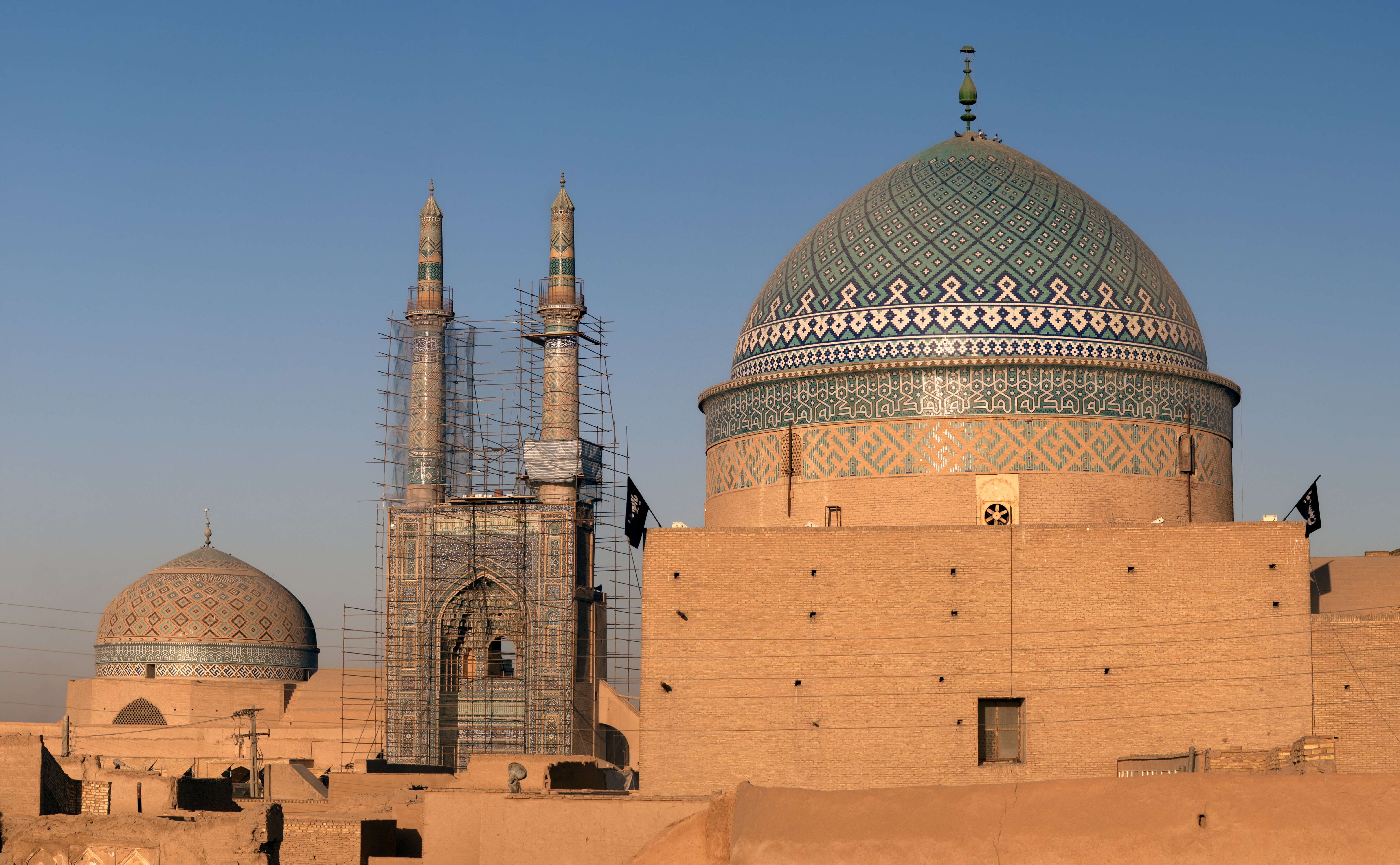 Iran Jame Mosque Of Yazd Mausoleum Mosque Roknedin Mausoleum Yazd 6362x3931