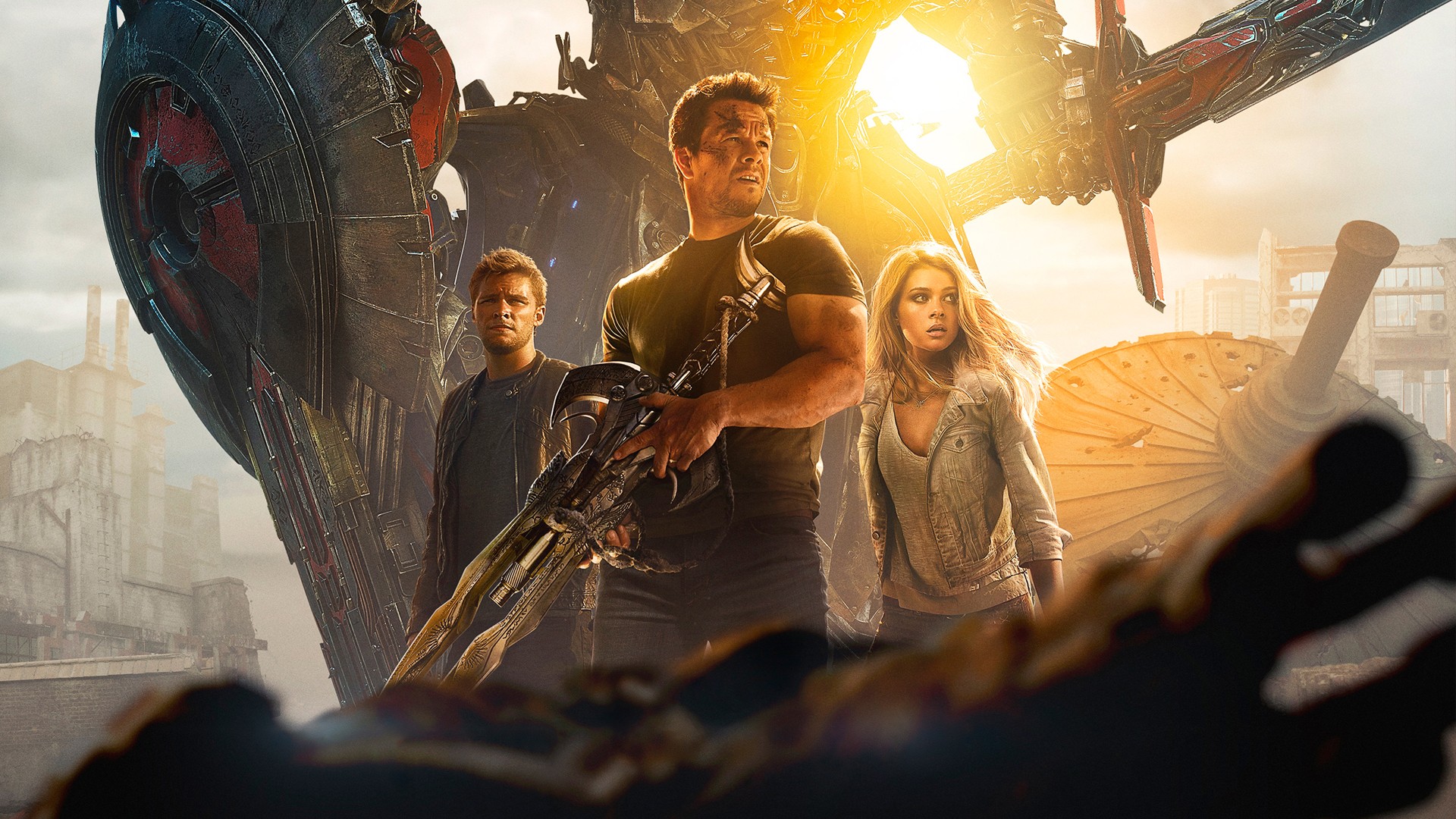 Transformers Transformers Age Of Extinction Mark Wahlberg Cade Yeager Nicola Peltz Tessa Yeager Jack 1920x1080