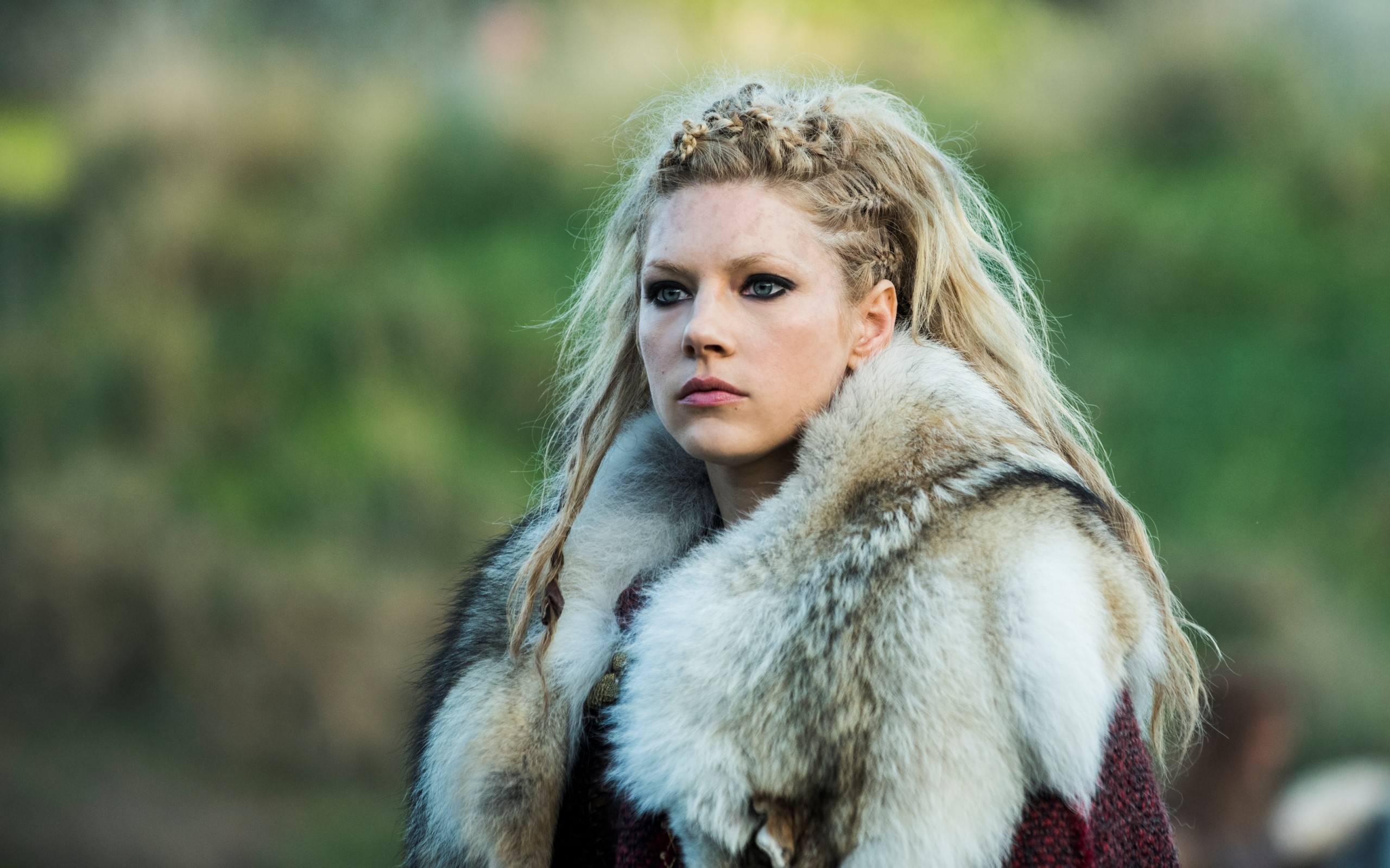 Actress Blonde Blue Eyes Canadian Katheryn Winnick Lagertha Vikings Vikings Tv Show 2560x1600