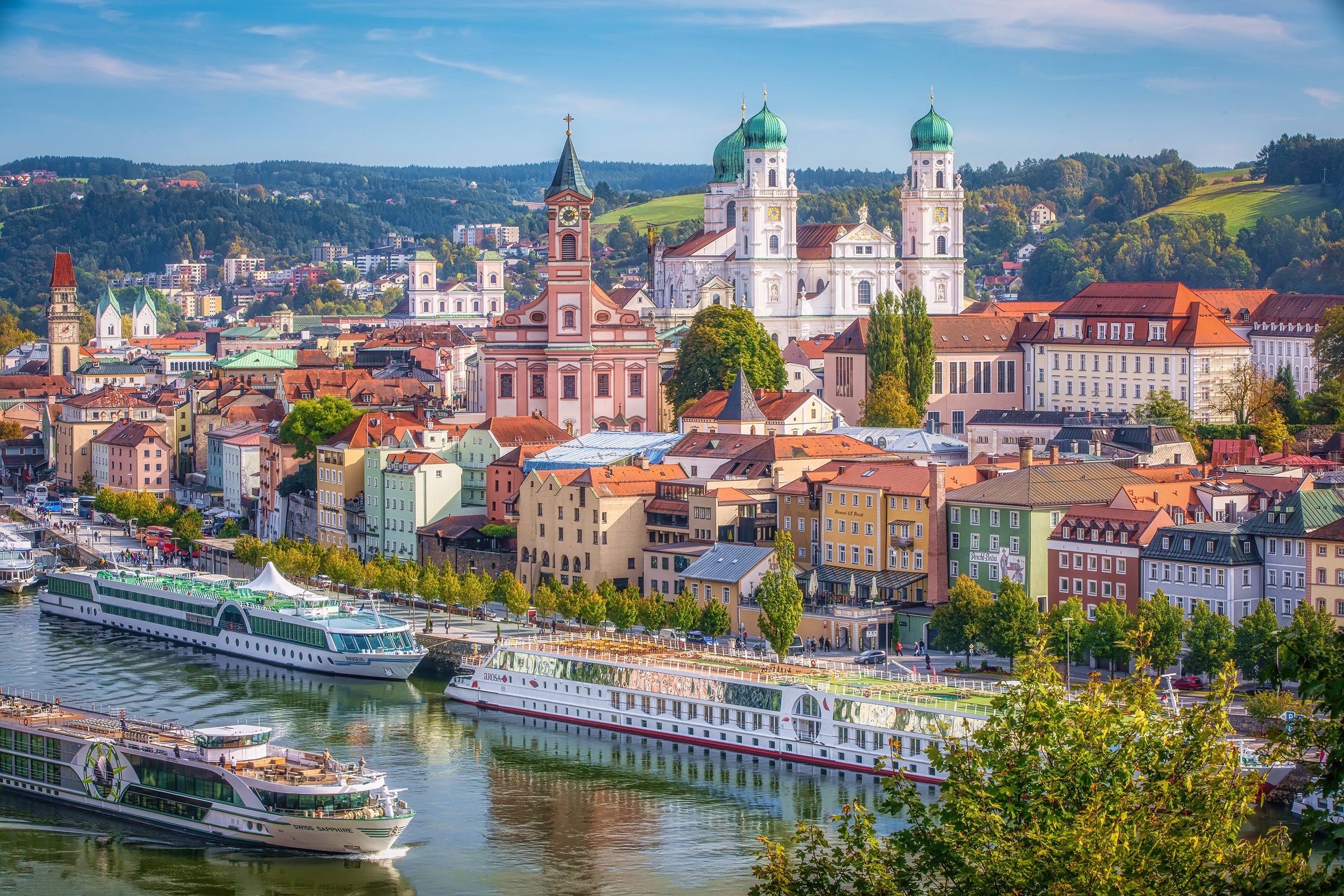 Passau City Cityscape City Bavaria 2550x1700