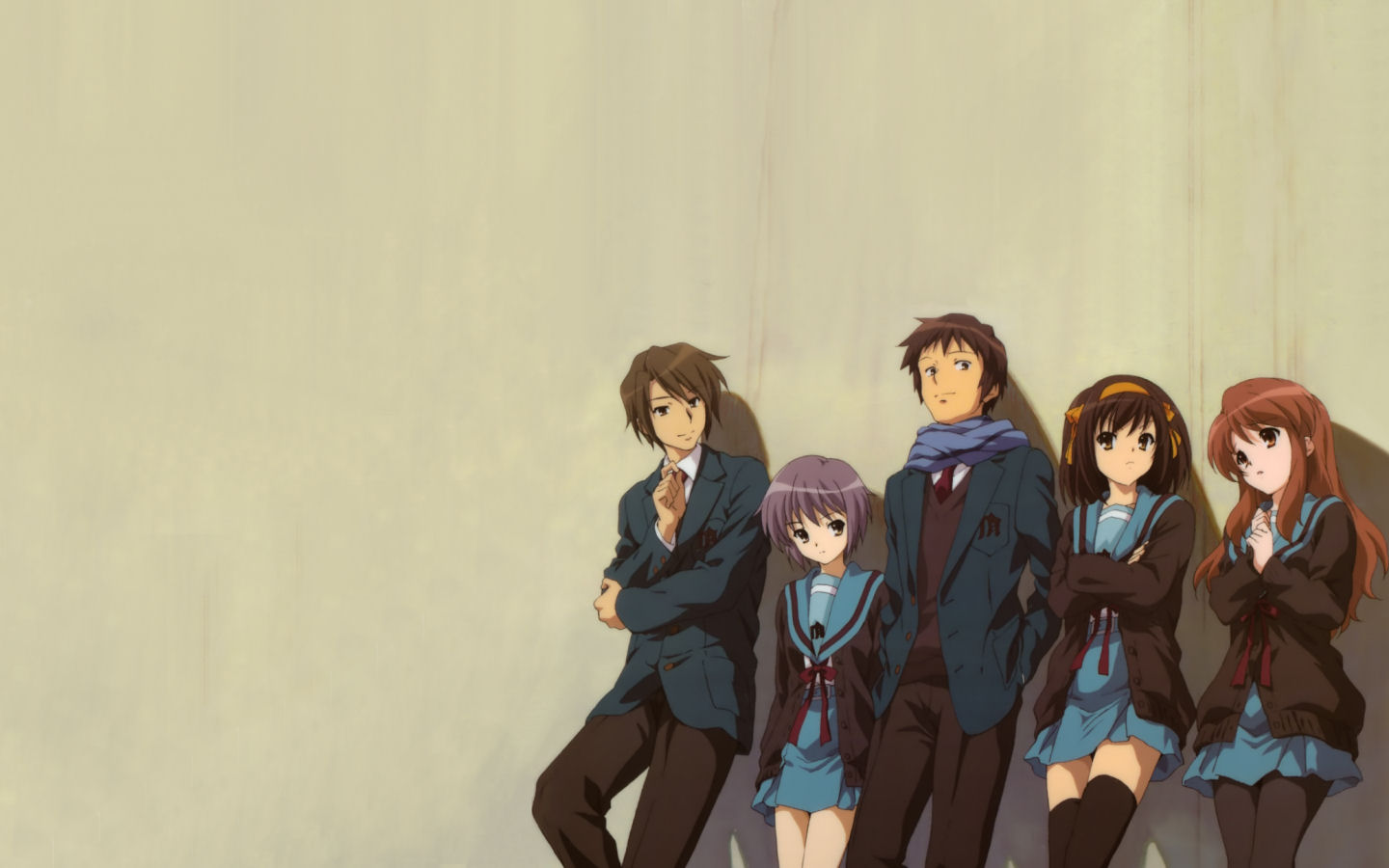 Haruhi Suzumiya Itsuki Koizumi Kyon Haruhi Mikuru Asahina Yuki Nagato 1440x900