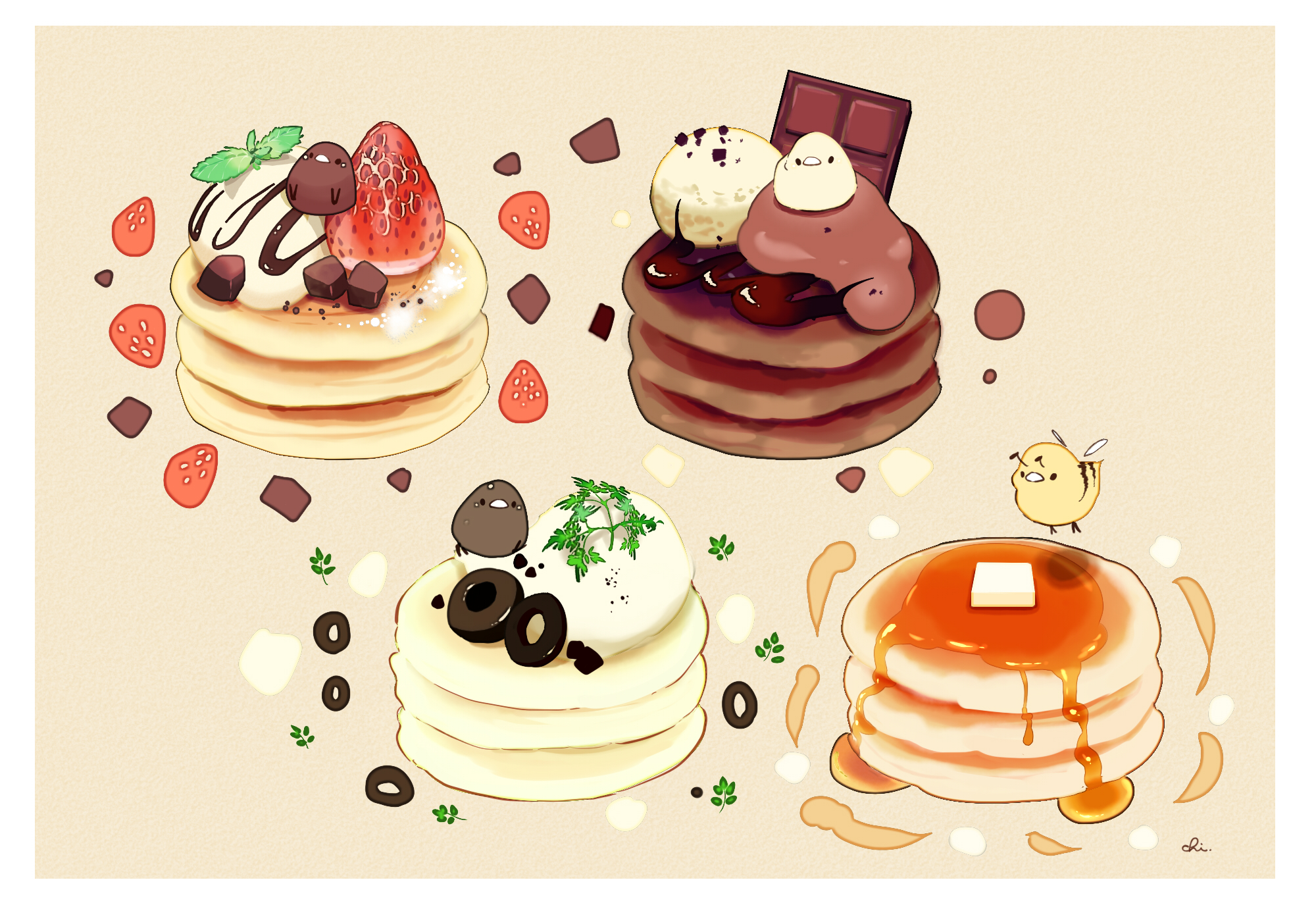 Kawaii Cute, Kawaii Stuff, Kawaii Anime, Pancake Art, - Cute Food Cartoon  Png - Free Transparent PNG Clipart Images Download