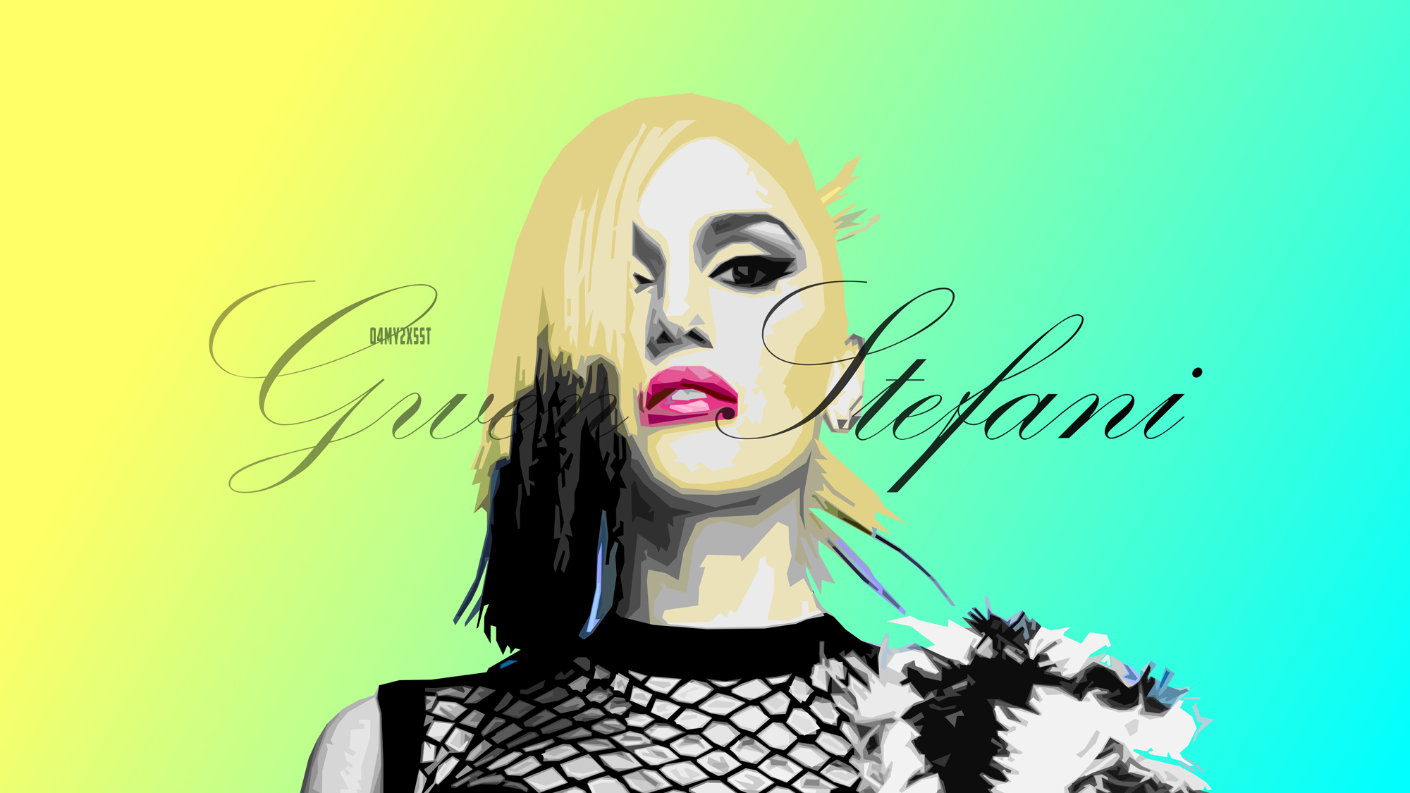 Actress Artistic Celebrity Gwen Stefani Portrait Singer 2000x1125