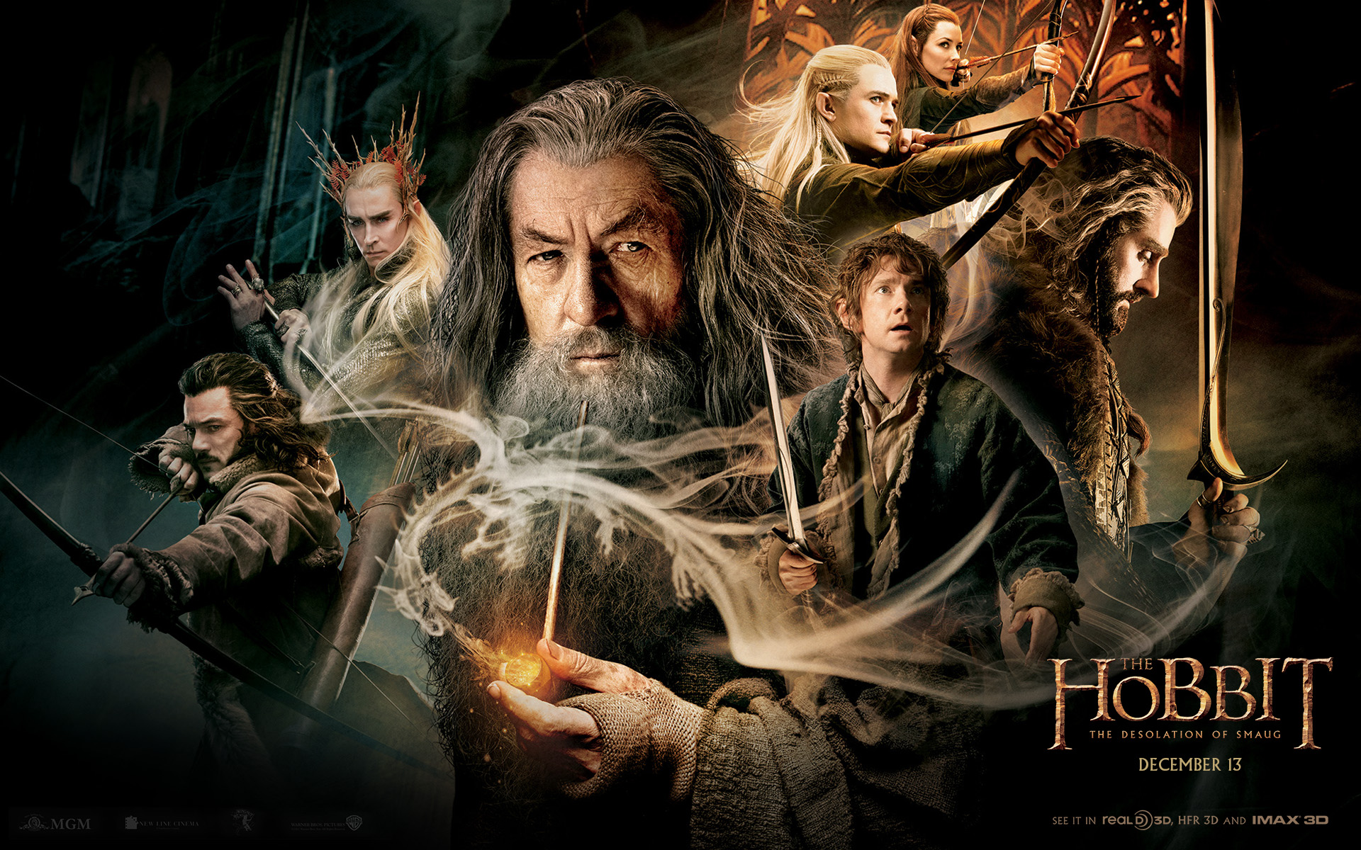 The Hobbit The Desolation Of Smaug Gandalf 1920x1200