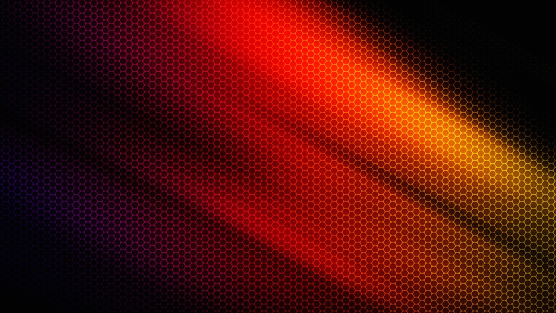 Colors Honeycomb Light Pattern Red 1920x1080