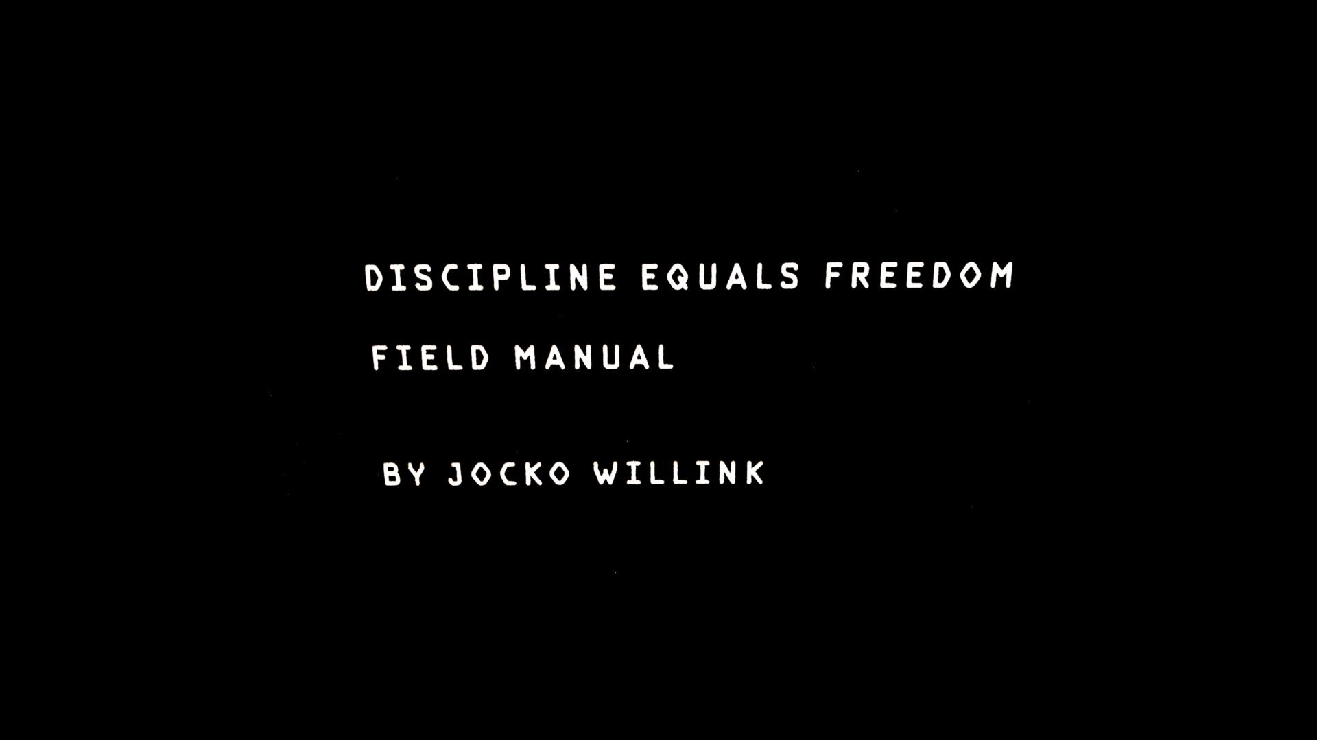 Minimalism Motivational Black Freedom White Text 1920x1080