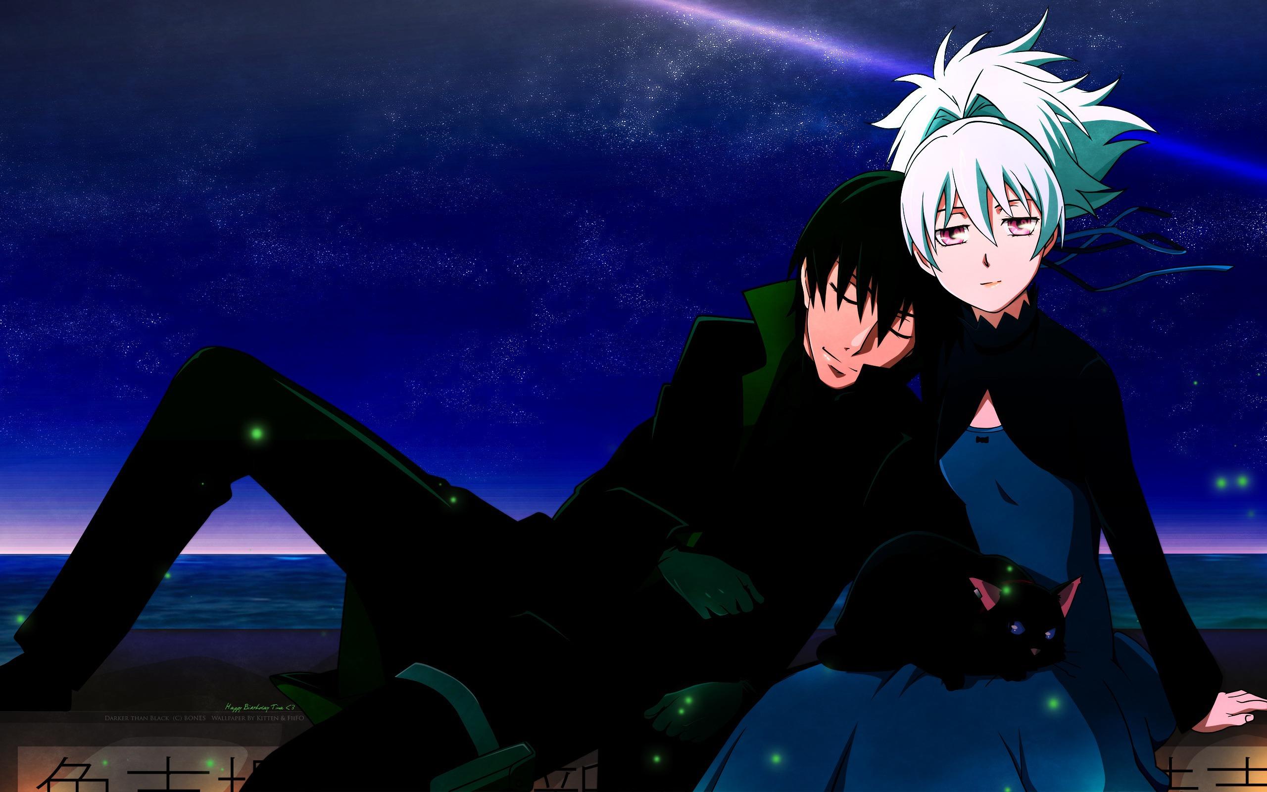 Hei Darker Than Black Mao Darker Than Black Yin Darker Than Black 2560x1600