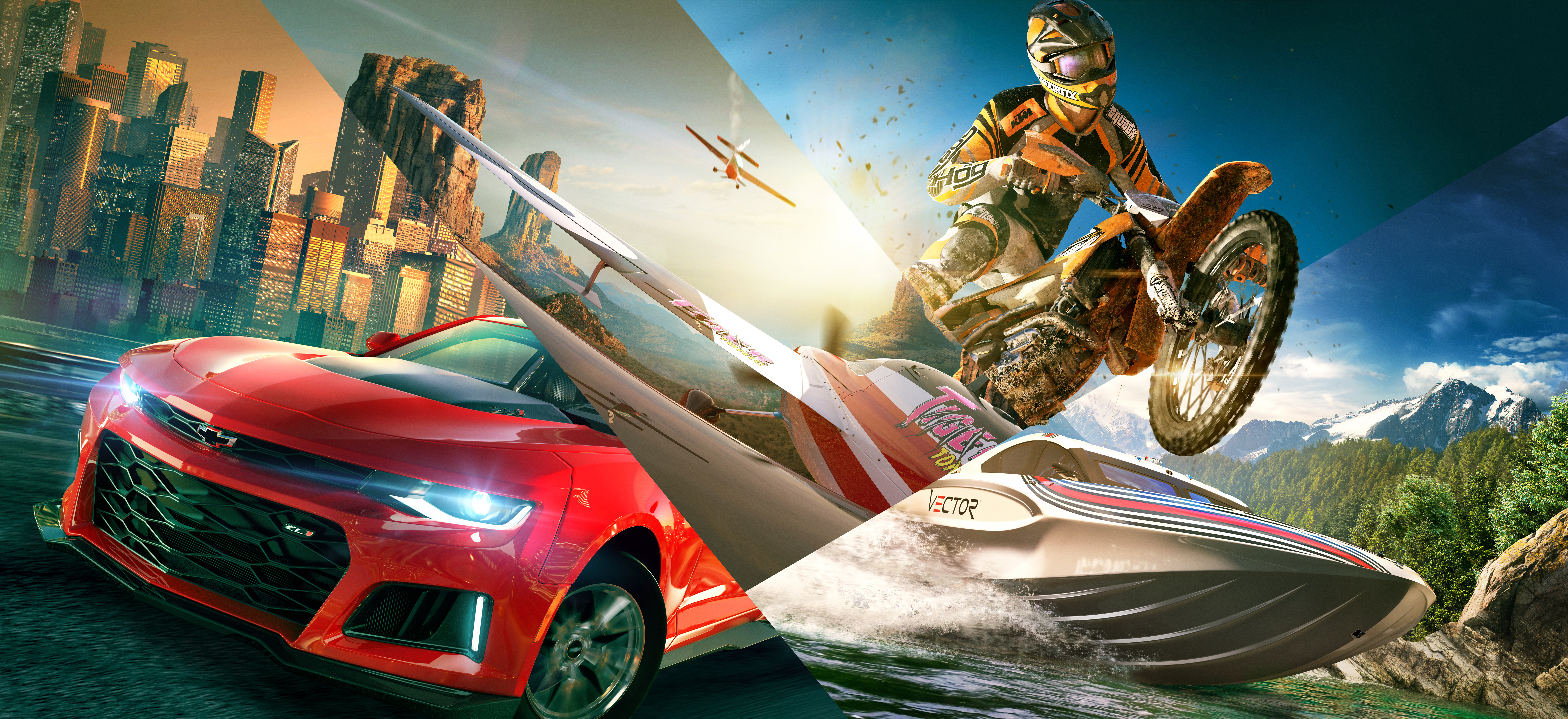 Video Game The Crew 2 7627x3500