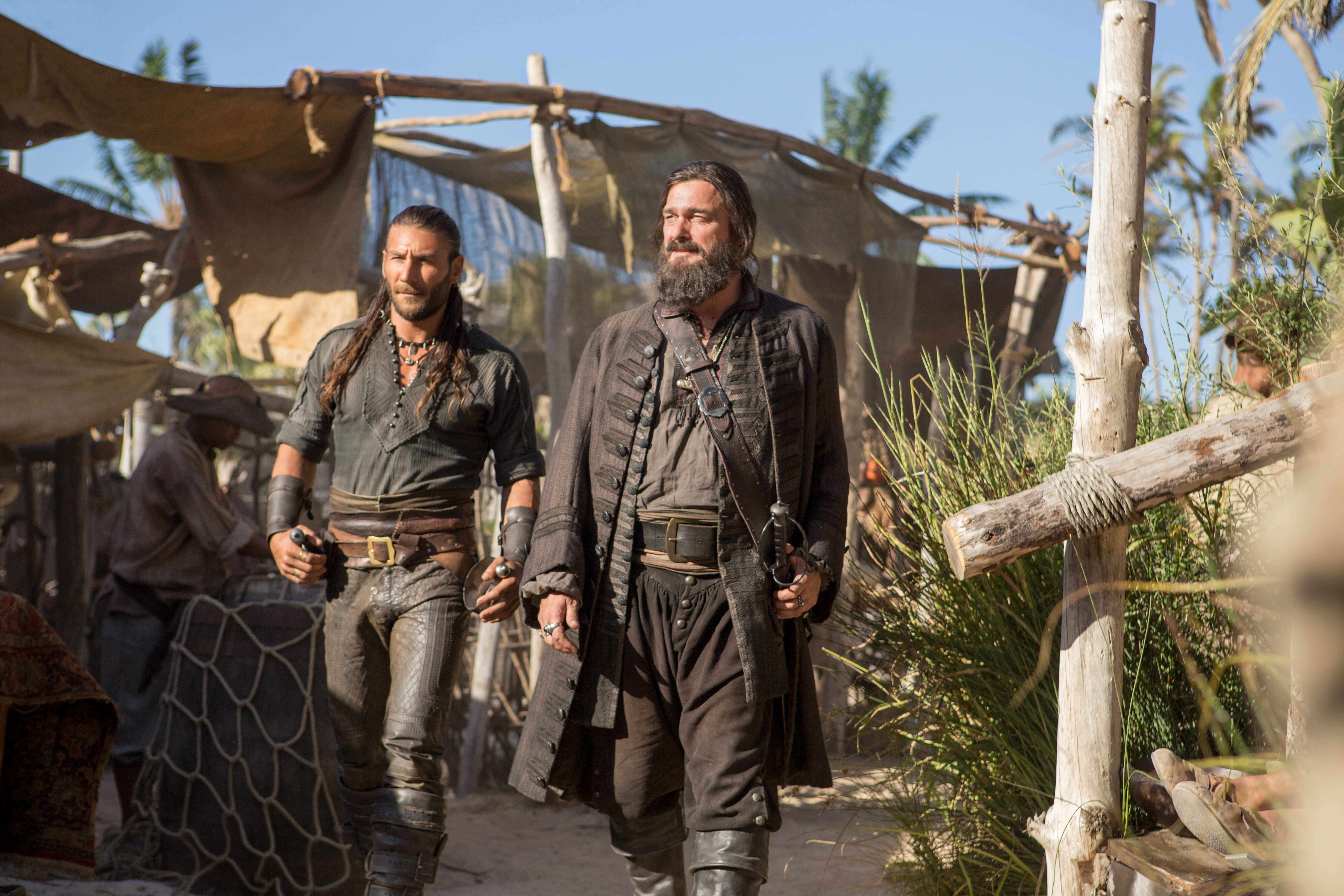 Black Sails Blackbeard Black Sails Charles Vane Black Sails Edward Teach Ray Stevenson Zach Mcgowan 7200x4800