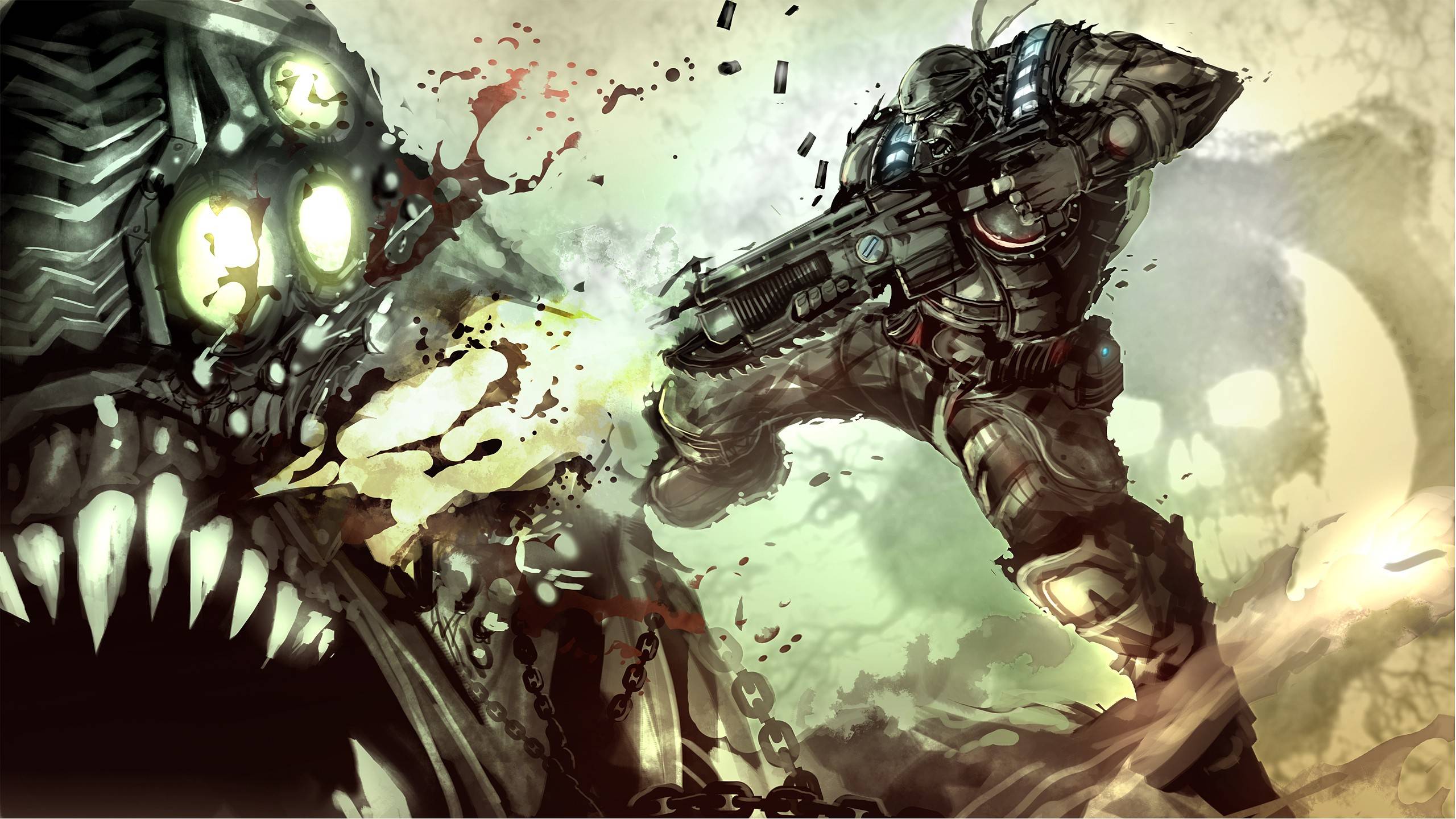 Video Game Gears Of War 2560x1440