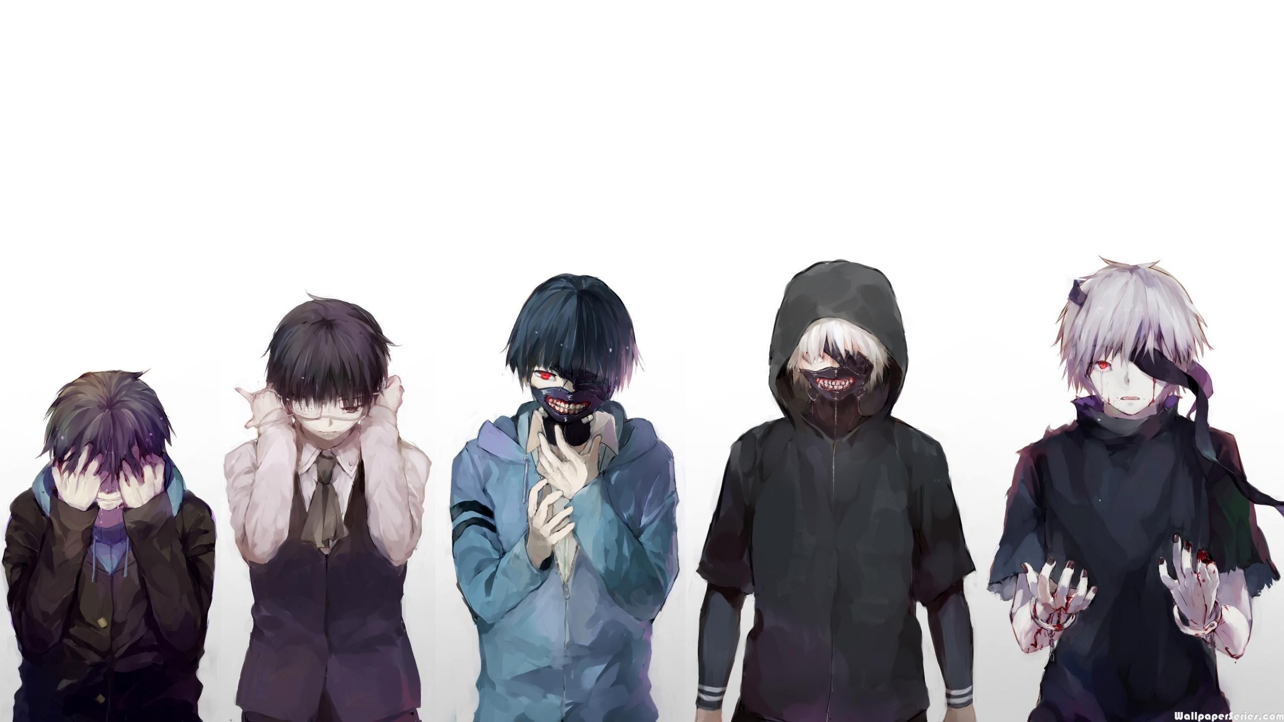 Anime Anime Boys Tokyo Ghoul Tokyo Ghoul Re Kaneki Ken Sketches 2560x1440