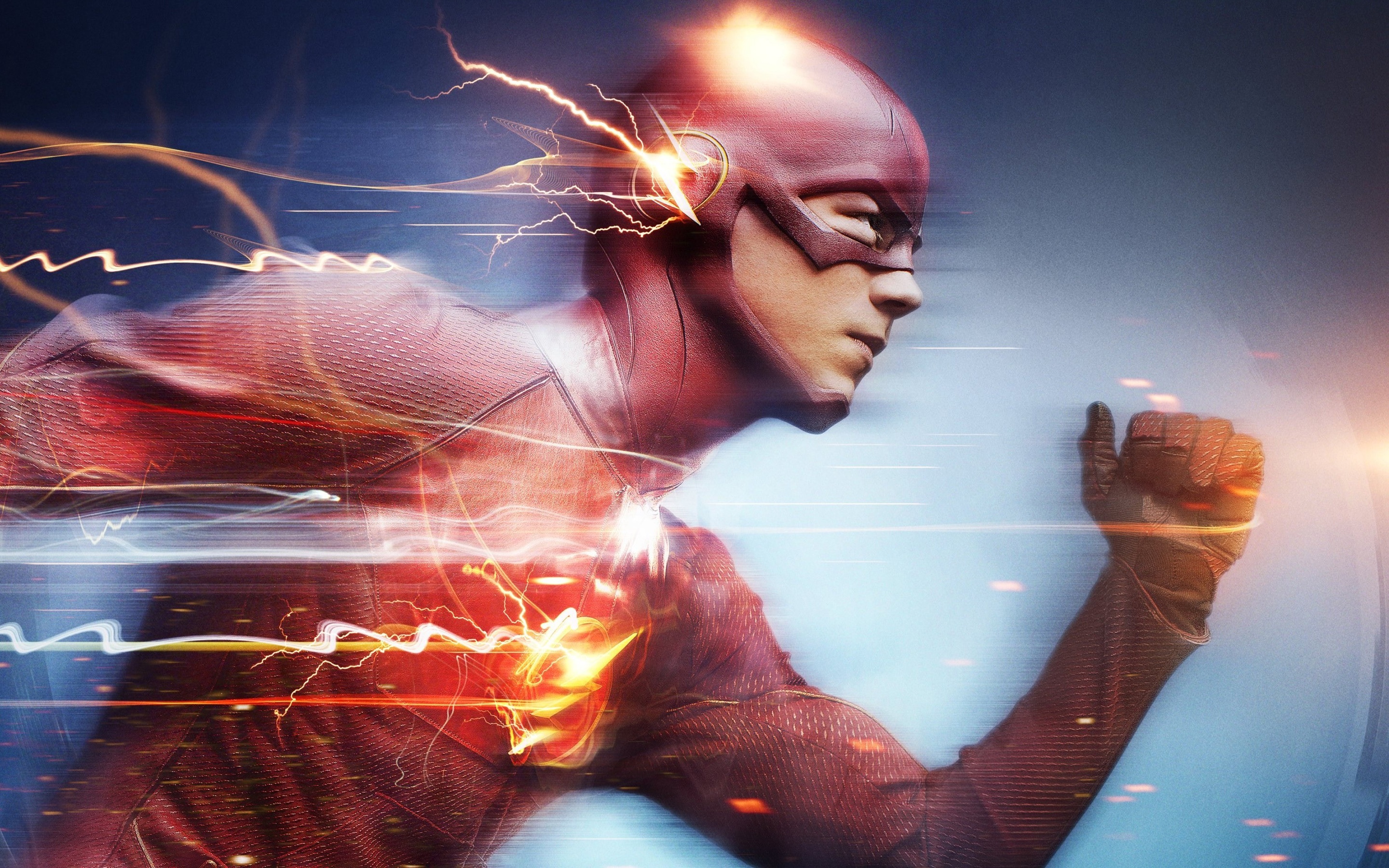 Movie The Flash 2014 Grant Gustin Barry Allen Flash 2880x1800