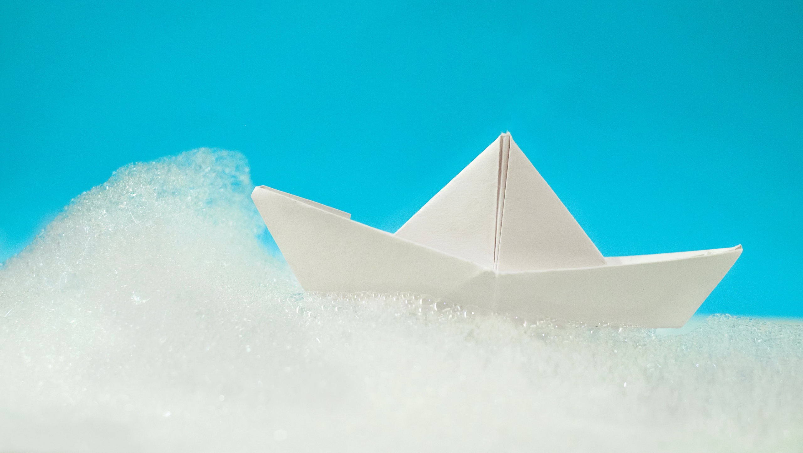 Origami Boat Paper Boat 2560x1443