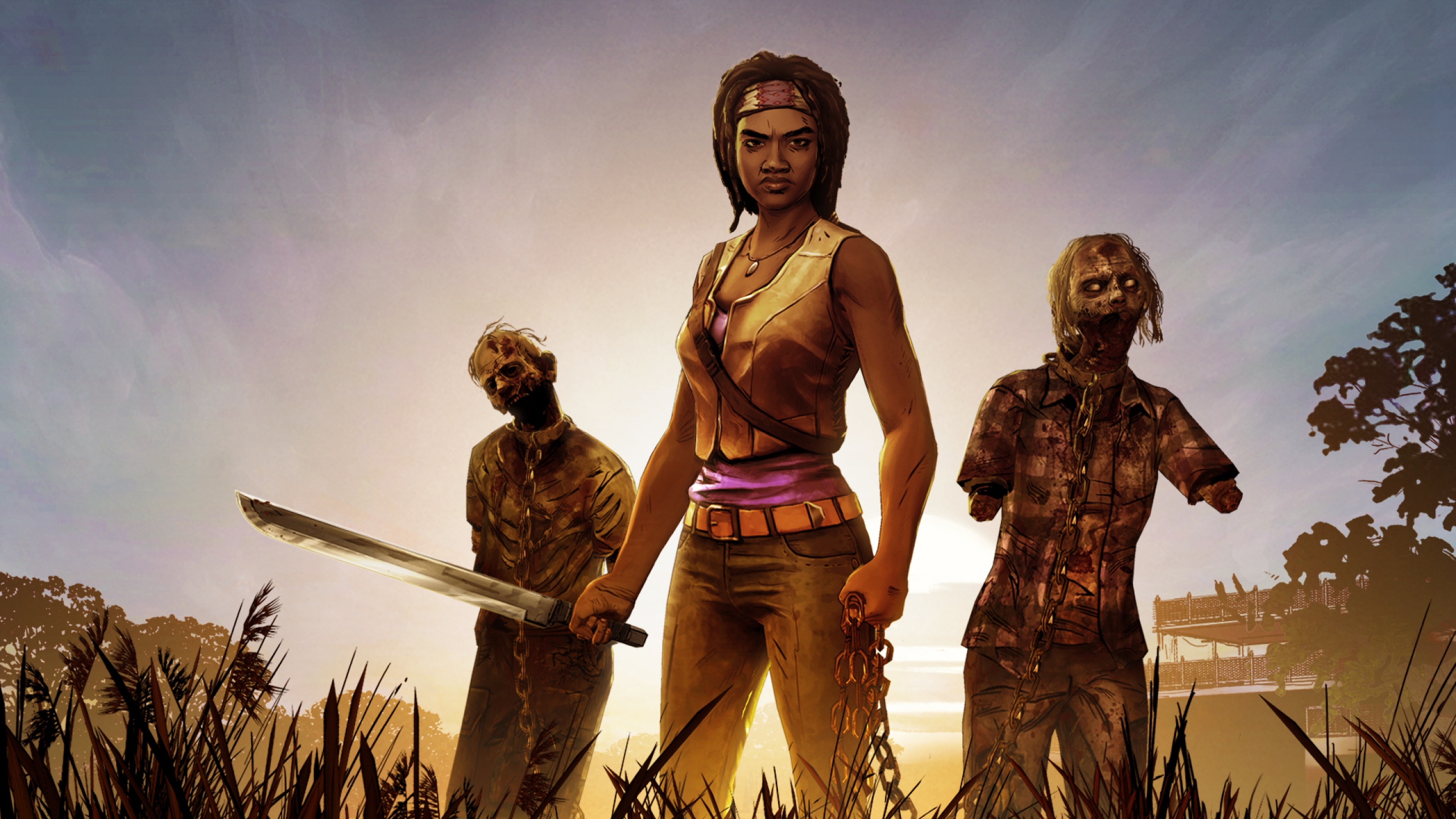 Video Game The Walking Dead Michonne 2560x1440