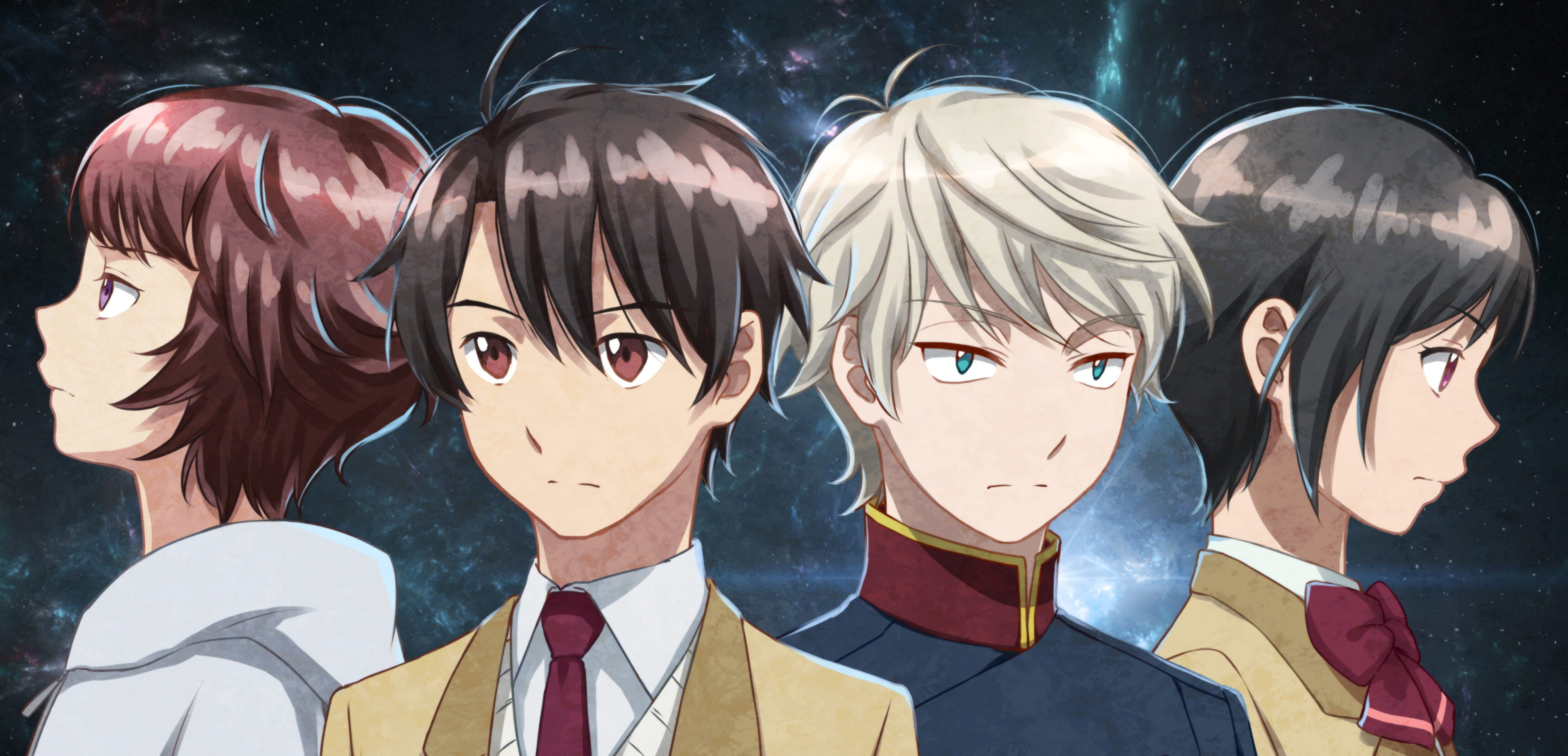 Aldnoah Zero Inko Amifumi Slaine Troyard Rayet Areash Inaho Kaizuka 3425x1653