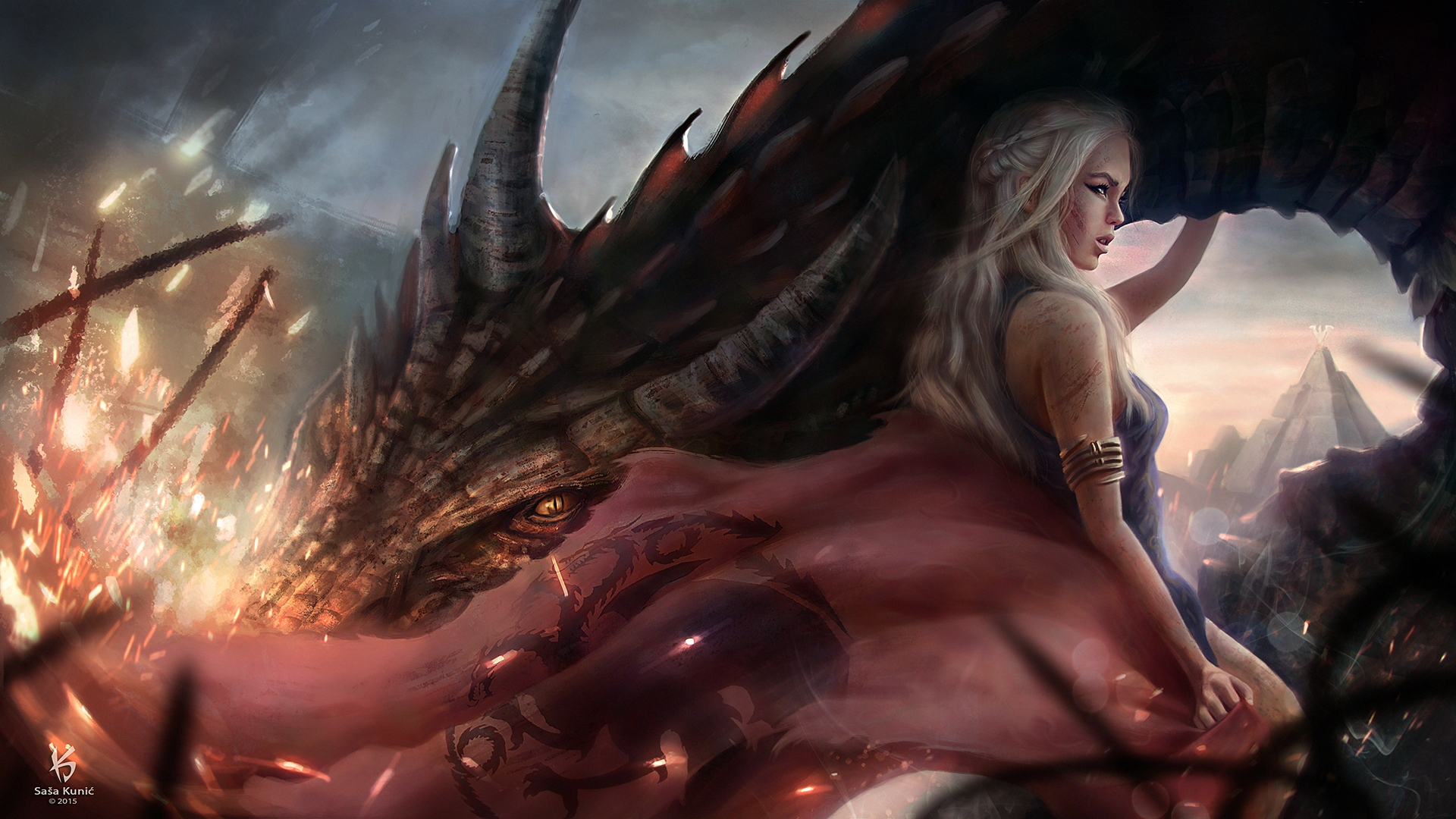 Game Of Thrones Daenerys Targaryen Dragon A Song Of Ice And Fire 1920x1080