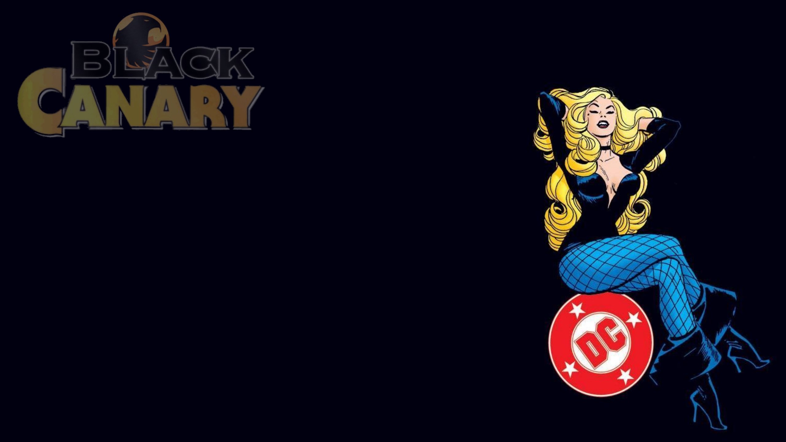 Black Canary DC Comics Blonde Fishnet Boots 2560x1440