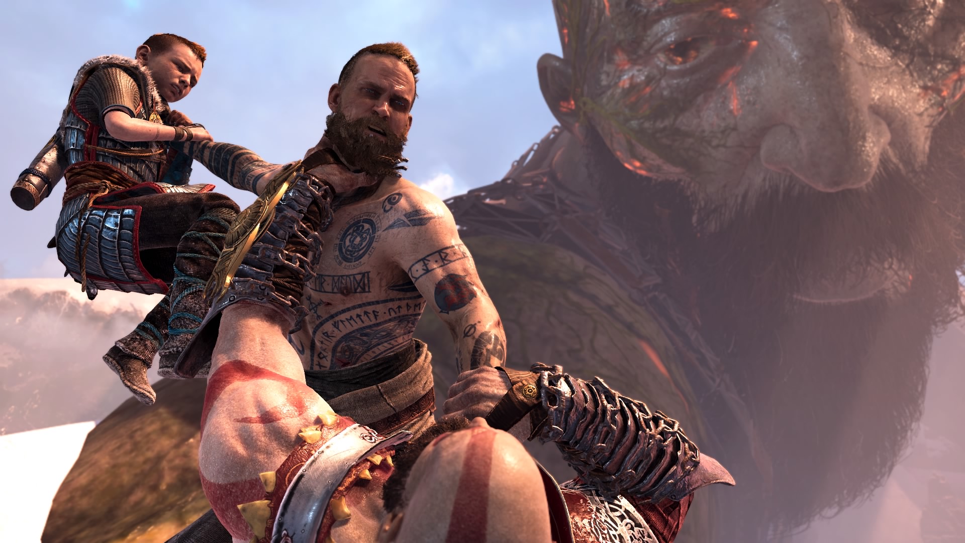 God Of War God Of War 2018 Kratos PlayStation PlayStation 4 Video Game Characters Atreus Balder Vide 1920x1080