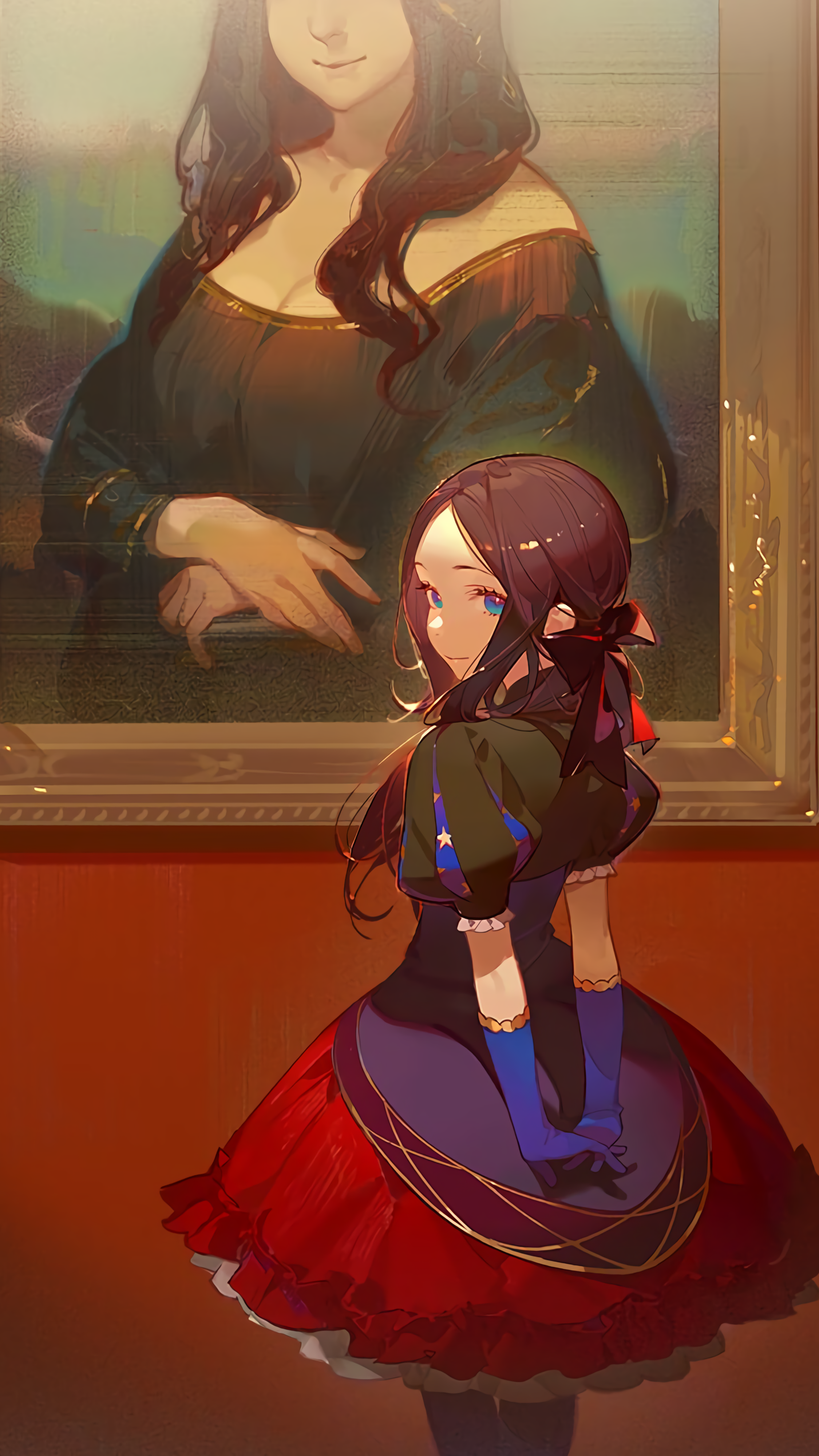 Anime Girls Mona Lisa Leonardo Da Vinci FGO Fate Grand Order Fate Series 2250x4000