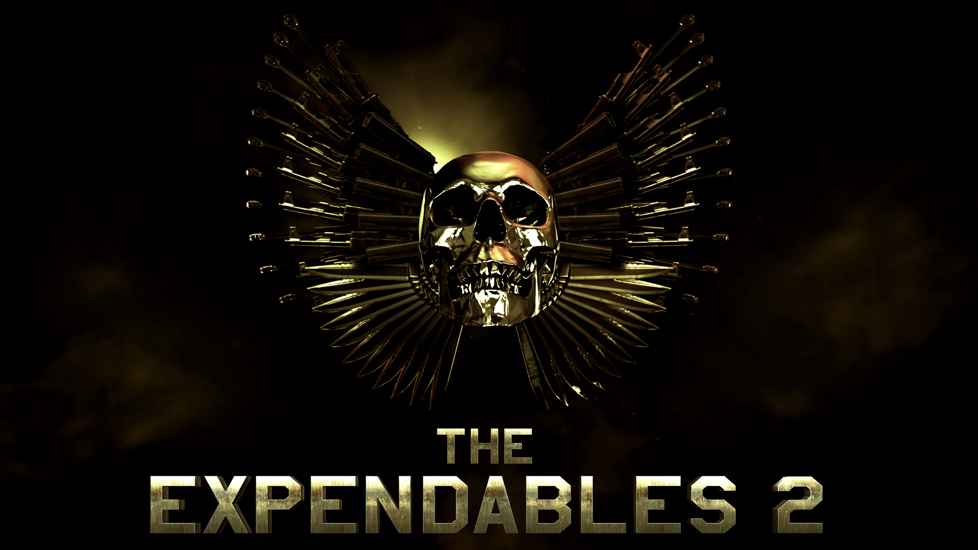 Skull The Expendables 2 Gold 1920x1080