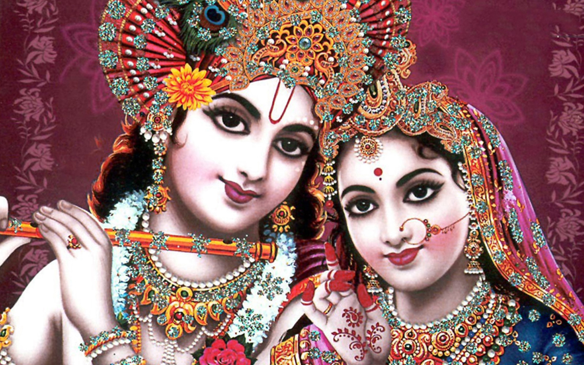 Radha Krishna Hinduism Hindu 1920x1200