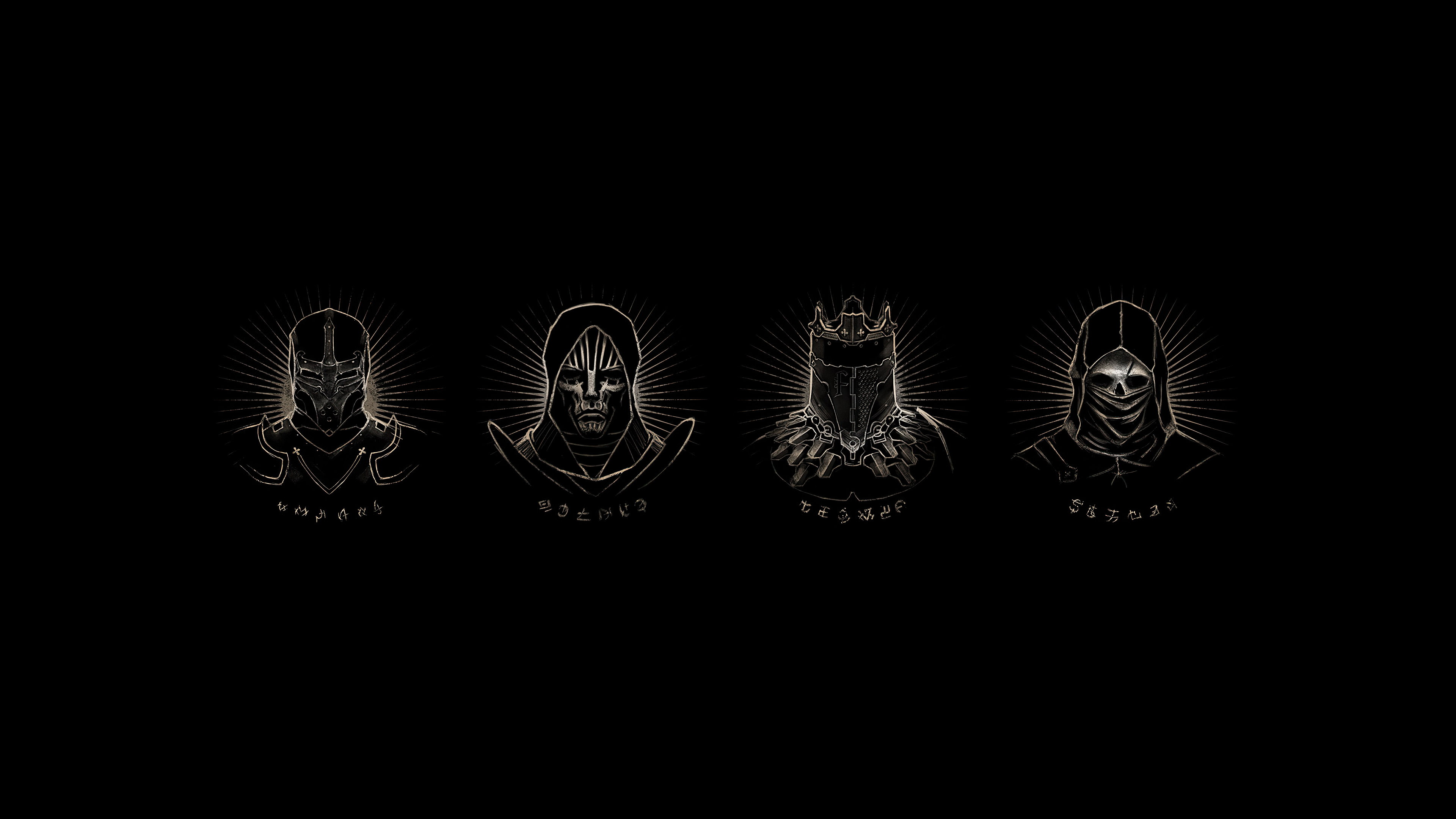 Mortal Shell Video Game Characters Simple Background Video Games 3840x2160