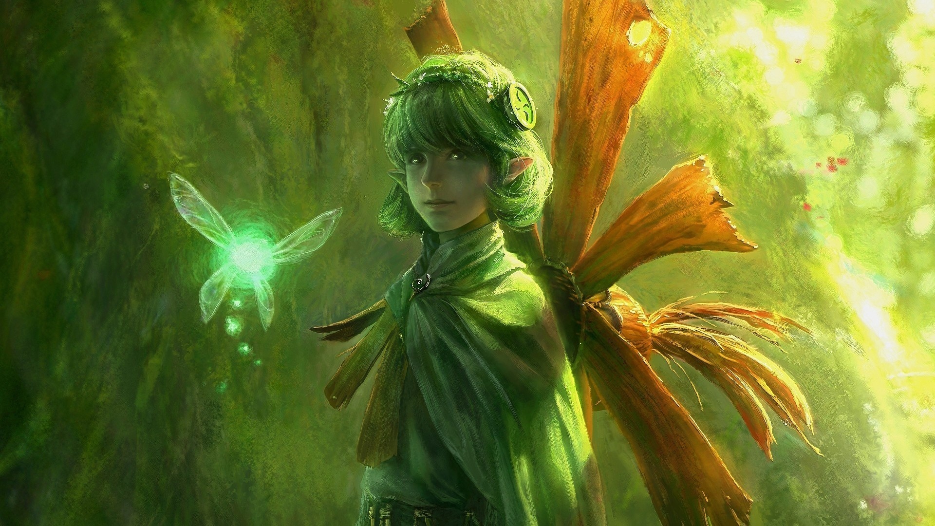 Butterfly Fantasy Magic Magical Saria The Legend Of Zelda The Legend Of Zelda Ocarina Of Time 1920x1080