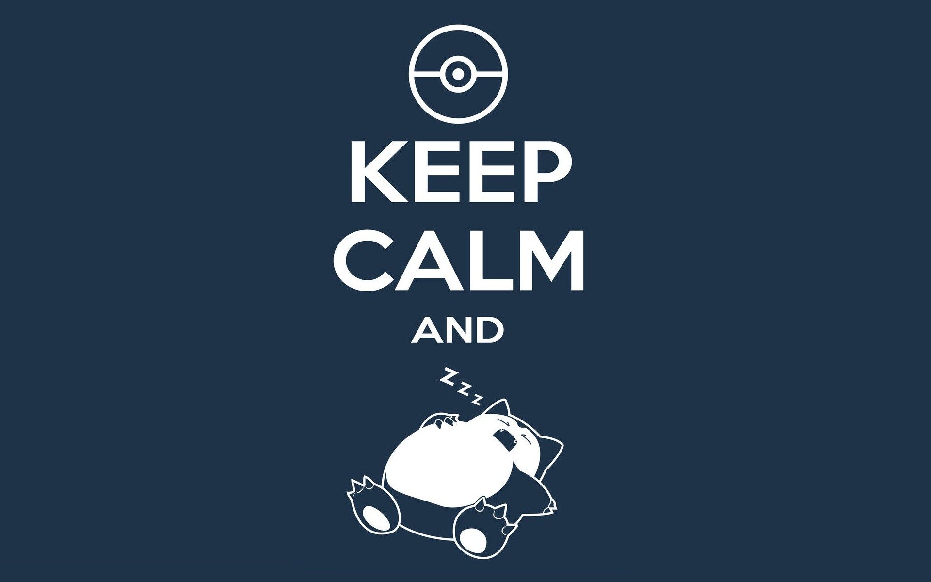 Keep Calm Pokemon Snorlax Pokemon 1920x1200