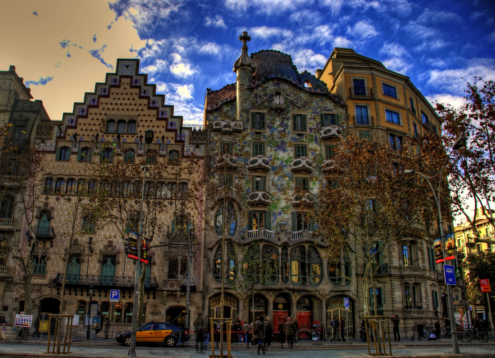 Architecture Barcelona Building City Hdr Spain 1920x1388