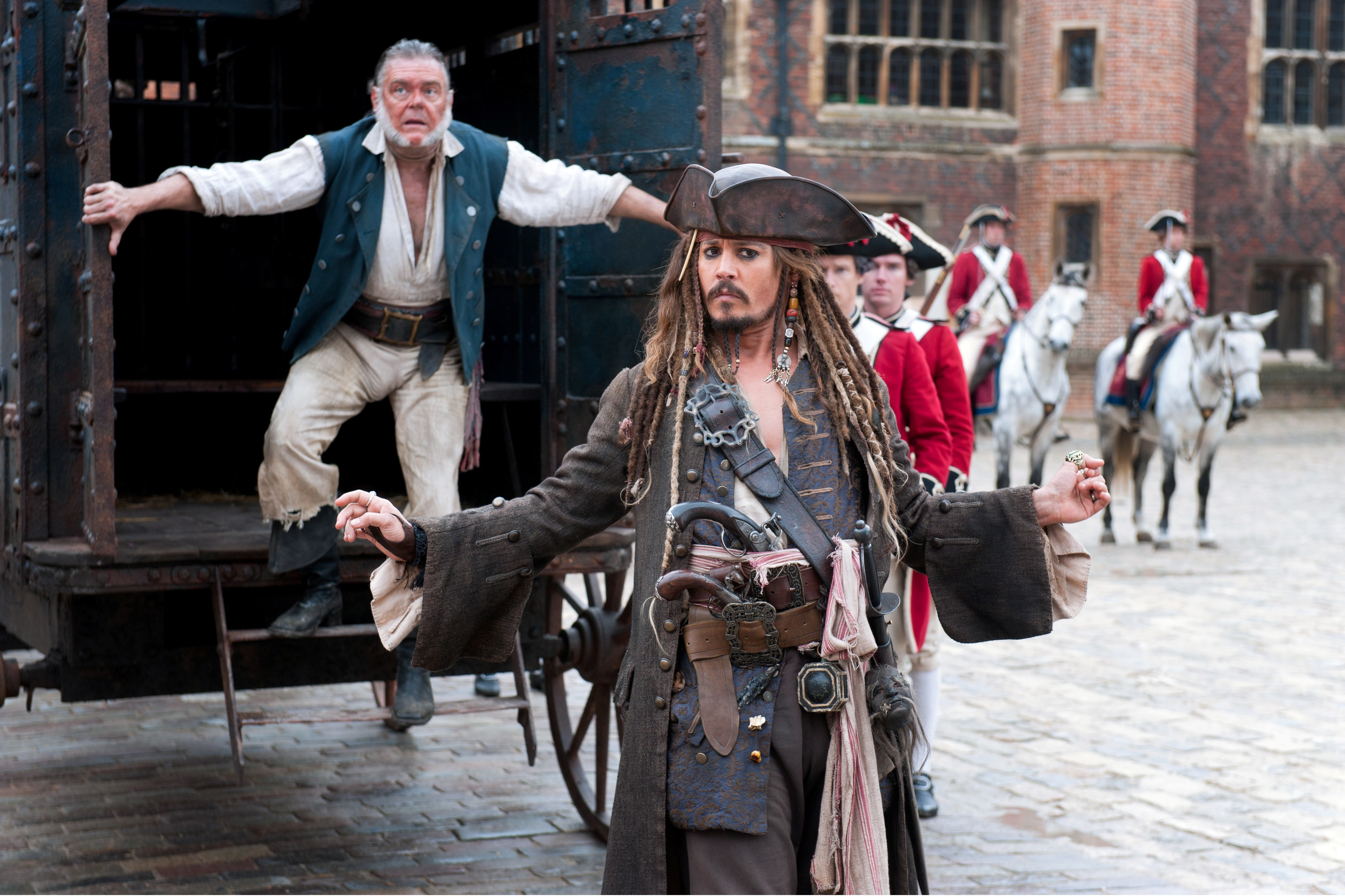 Johnny Depp Jack Sparrow Kevin McNally Joshamee Gibbs 4256x2835
