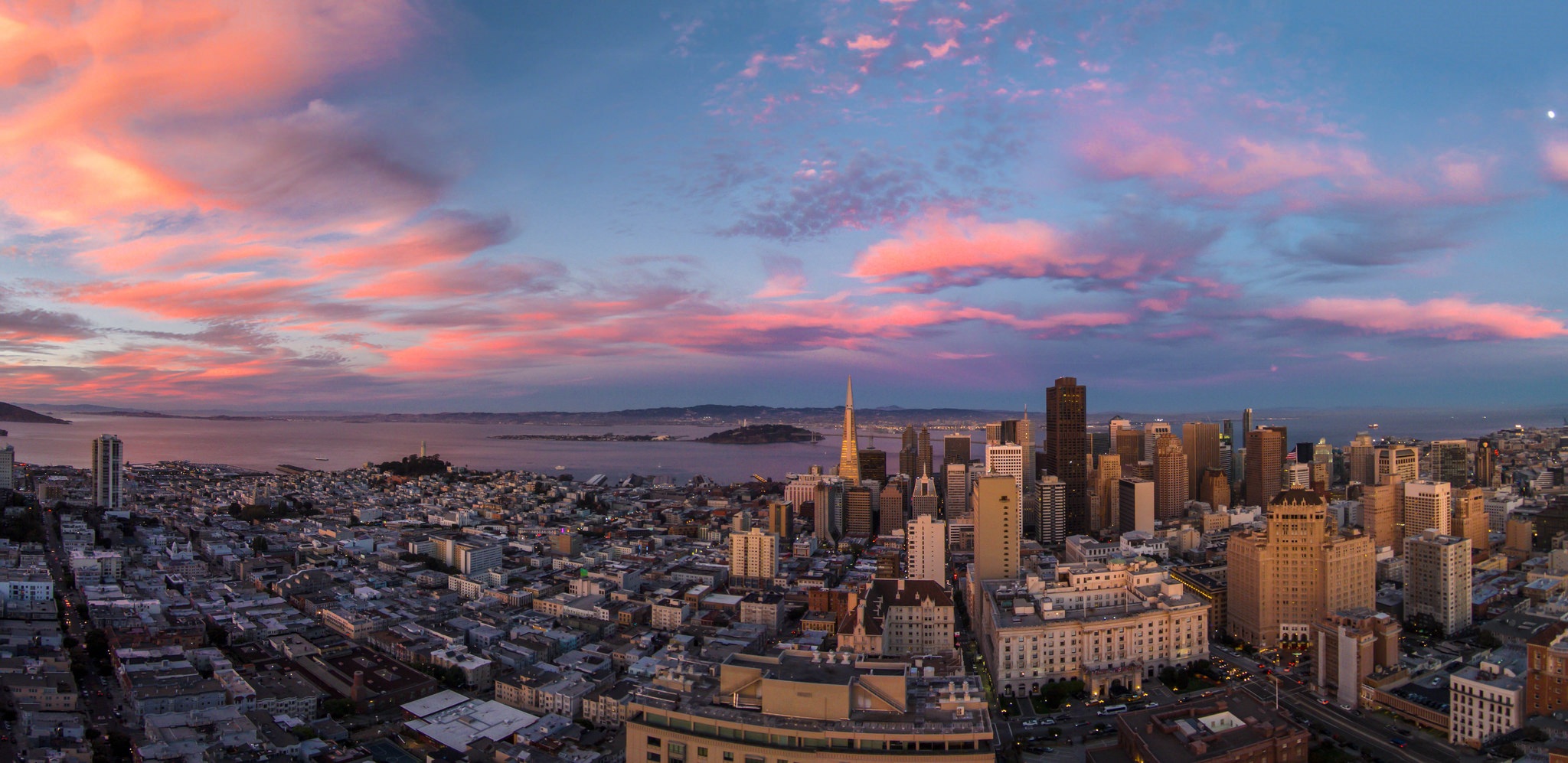 City Man Made San Francisco Sunset 2048x997