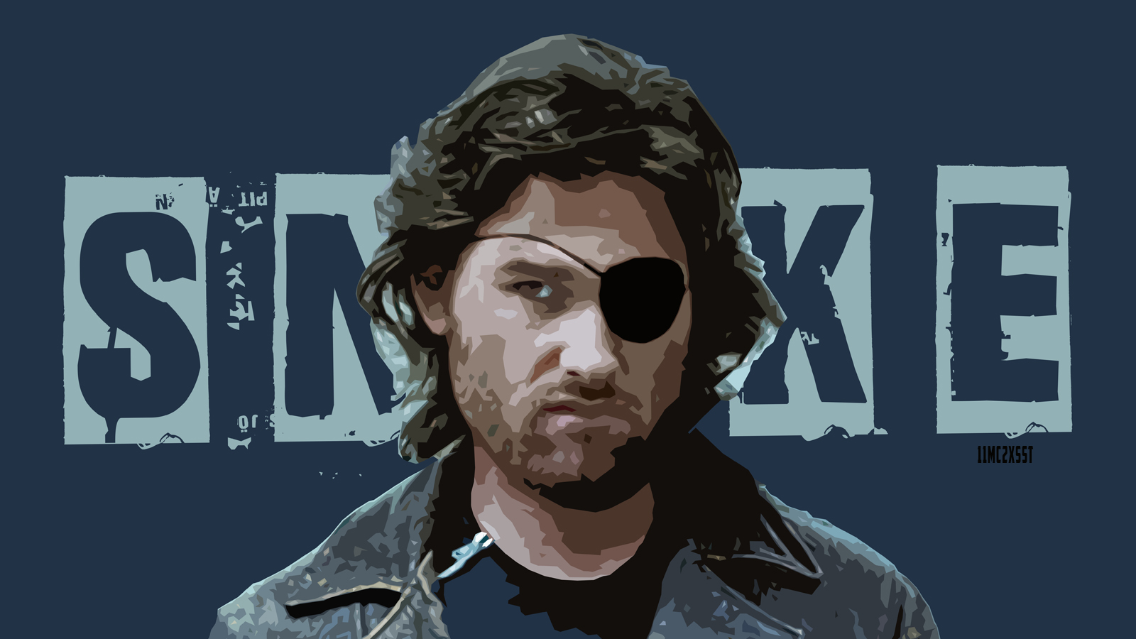 Kurt Russell Movie Portrait Artwork Escape From New York 1600x900