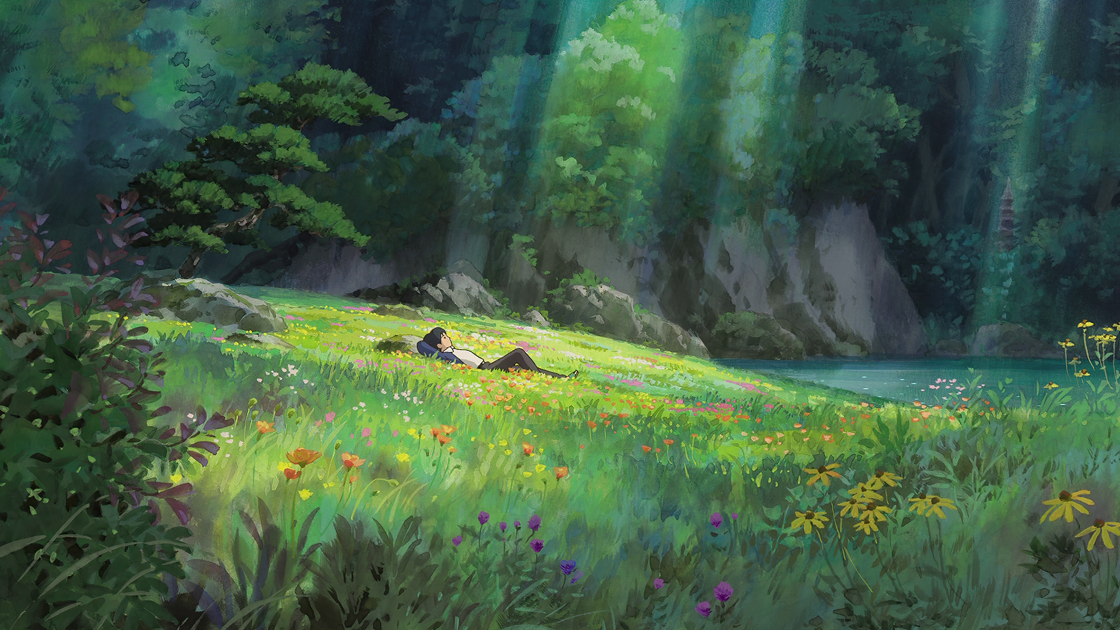 Anime Natural Light Landscape Forest Studio Ghibli Karigurashi No Arrietty 3840x2160