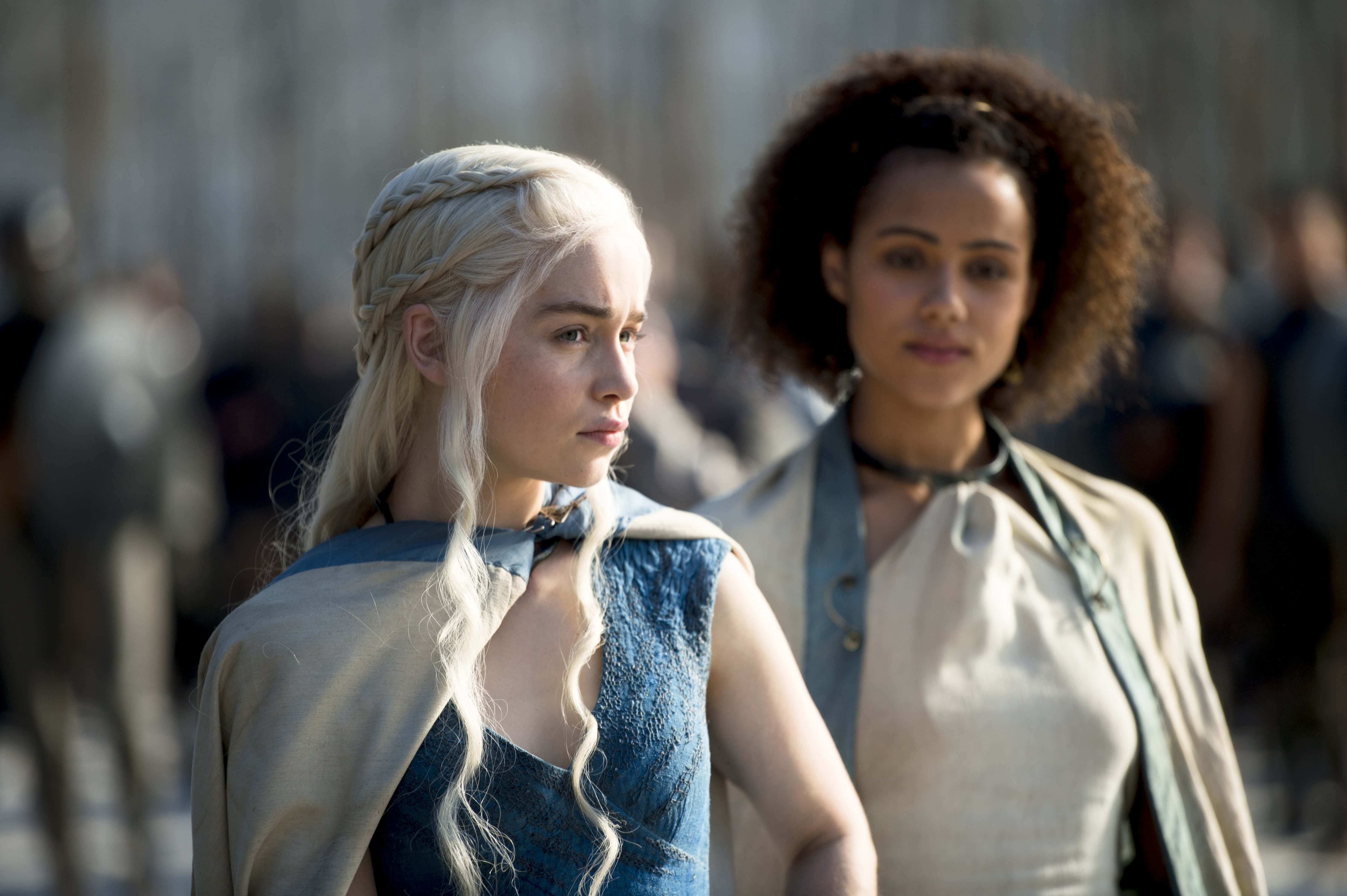 Daenerys Targaryen Emilia Clarke Missandei Game Of Thrones Nathalie Emmanuel 4928x3280