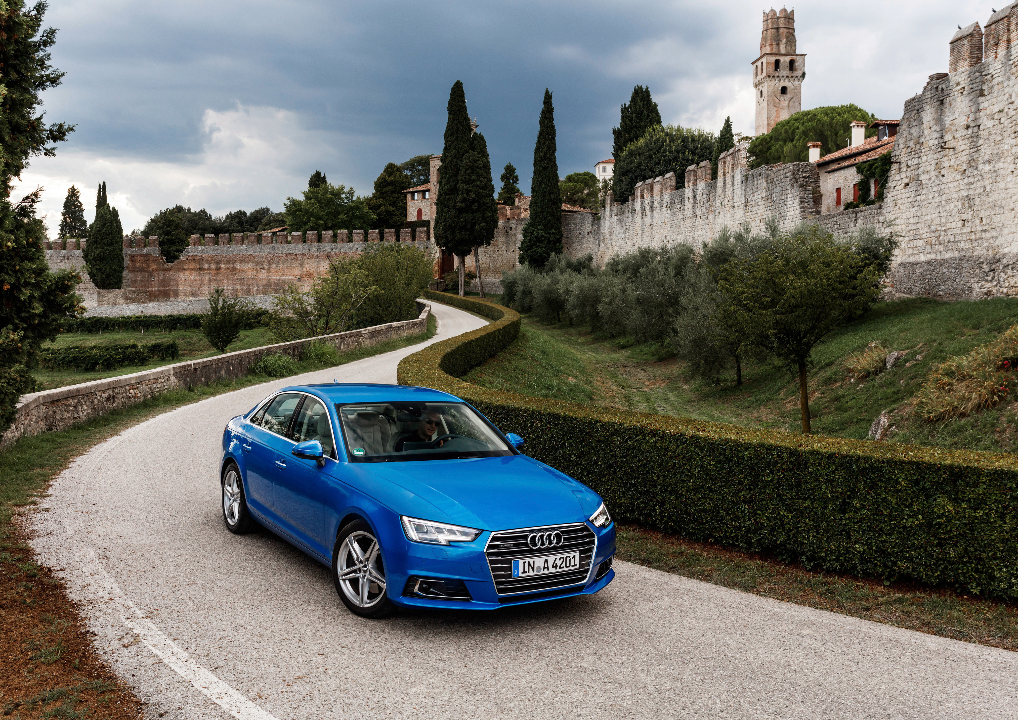 Audi A4 Audi Car Luxury Car Vehicle Blue Car 4096x2896