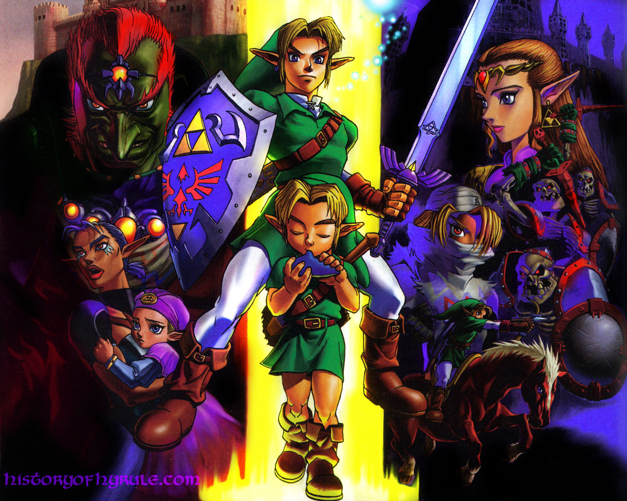 Zelda Link Ganondorf Sheik The Legend Of Zelda The Legend Of Zelda Ocarina Of Time Impa The Legend O 1280x1024