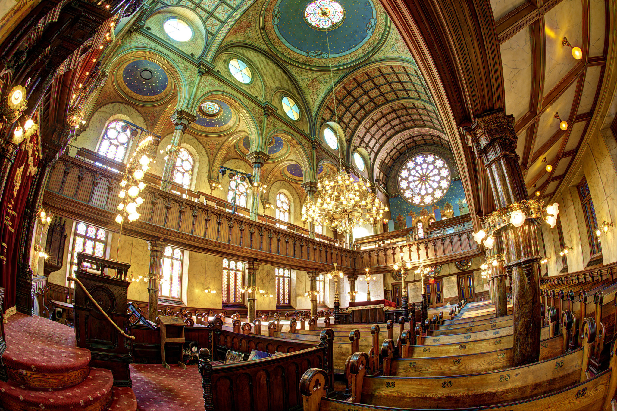 Chandelier Church New York Religious Synagogue Usa 2048x1367